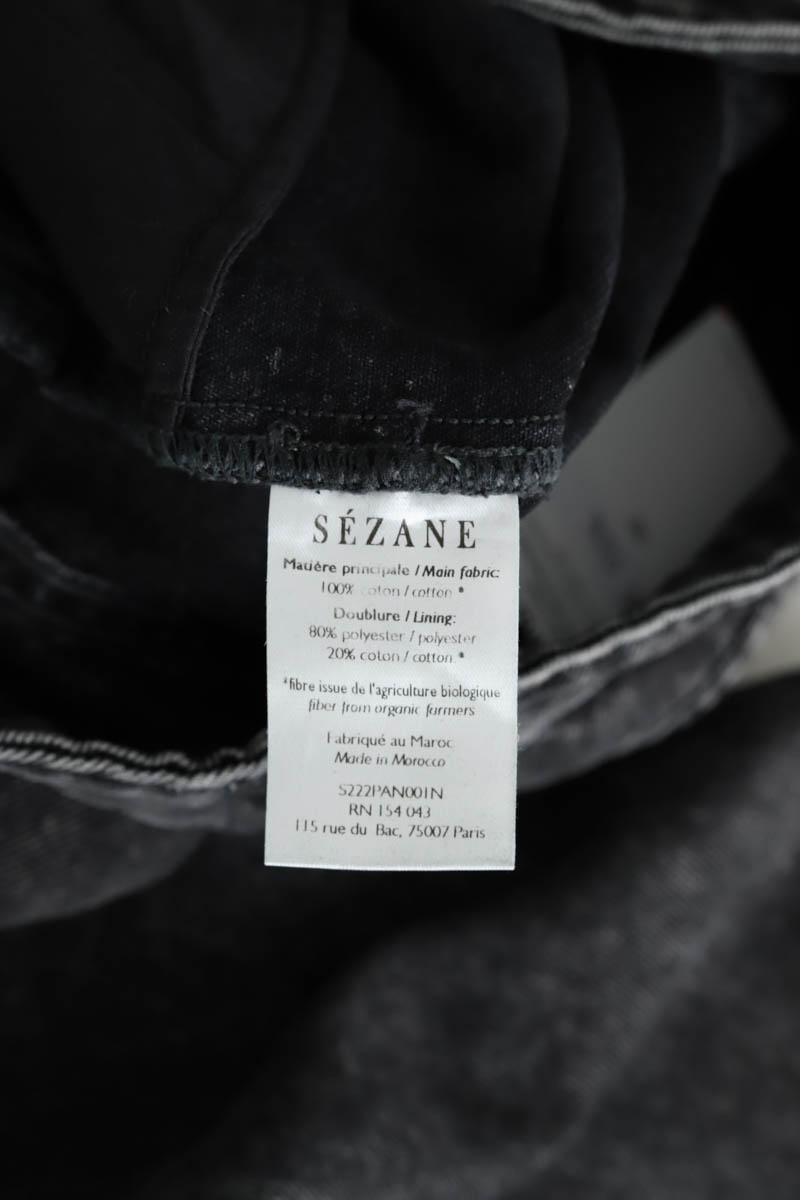 Cotton straight jeans SEZANE - Seconde main Grey