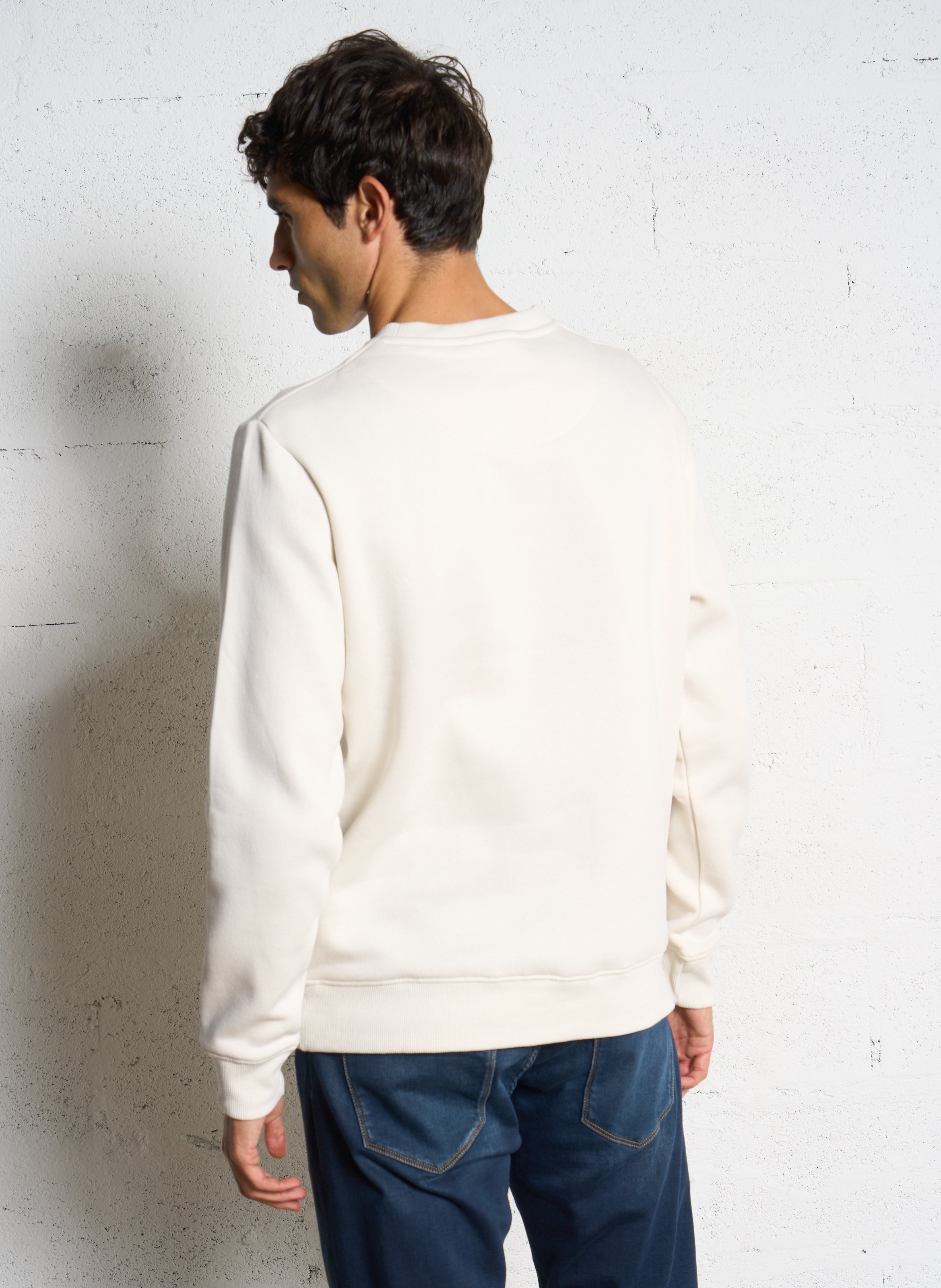 Cotton-mix round-neck sweatshirt PEPE JEANS Beige