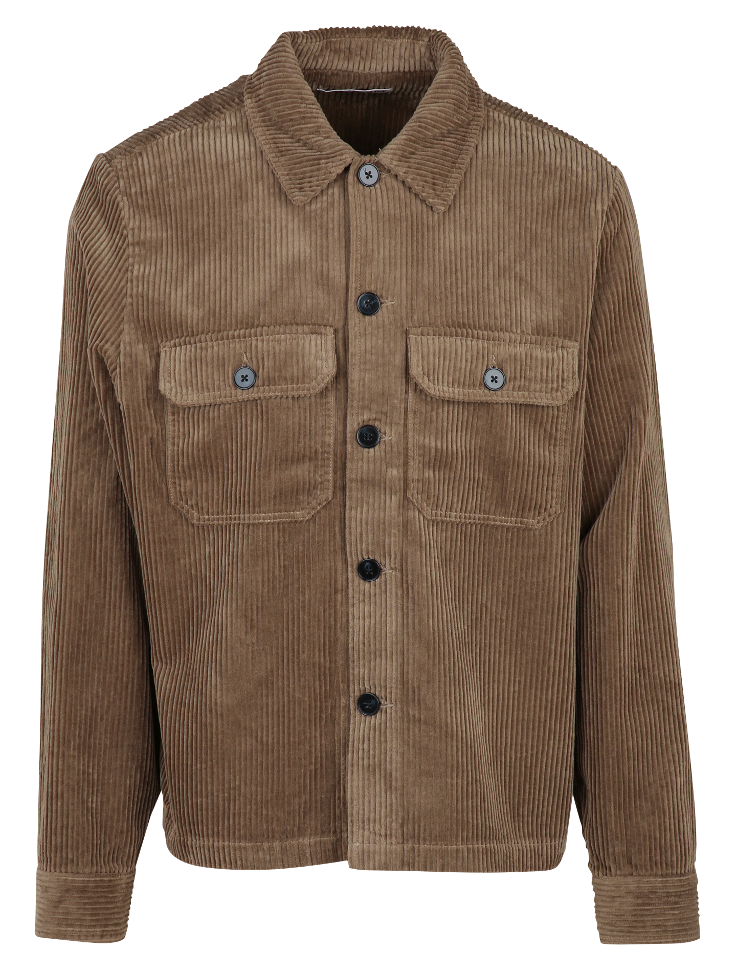 Surchemse droite col classique en coton MINIMUM Beige