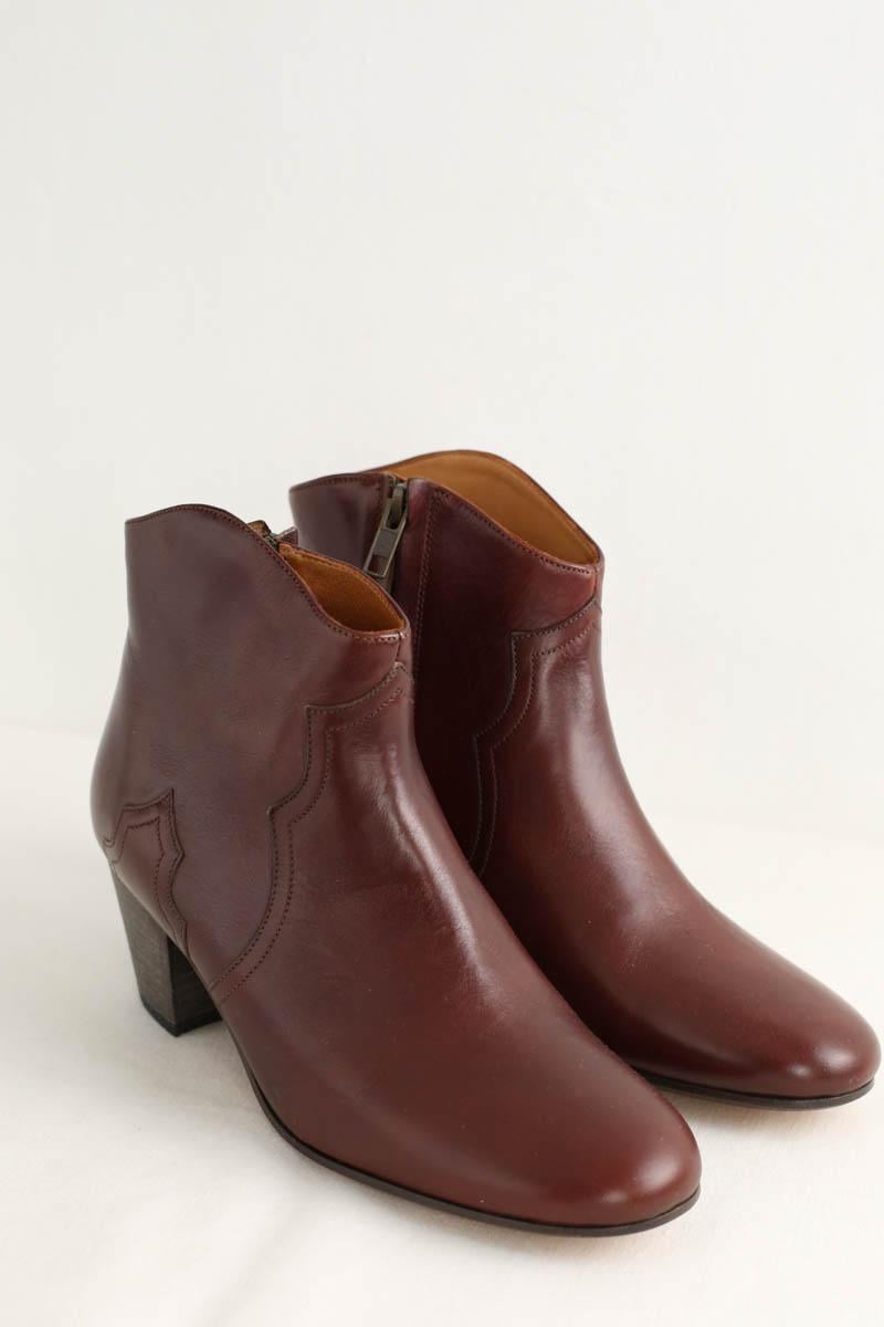 Western boots ISABEL MARANT ÉTOILE - SECONDE MAIN Brown