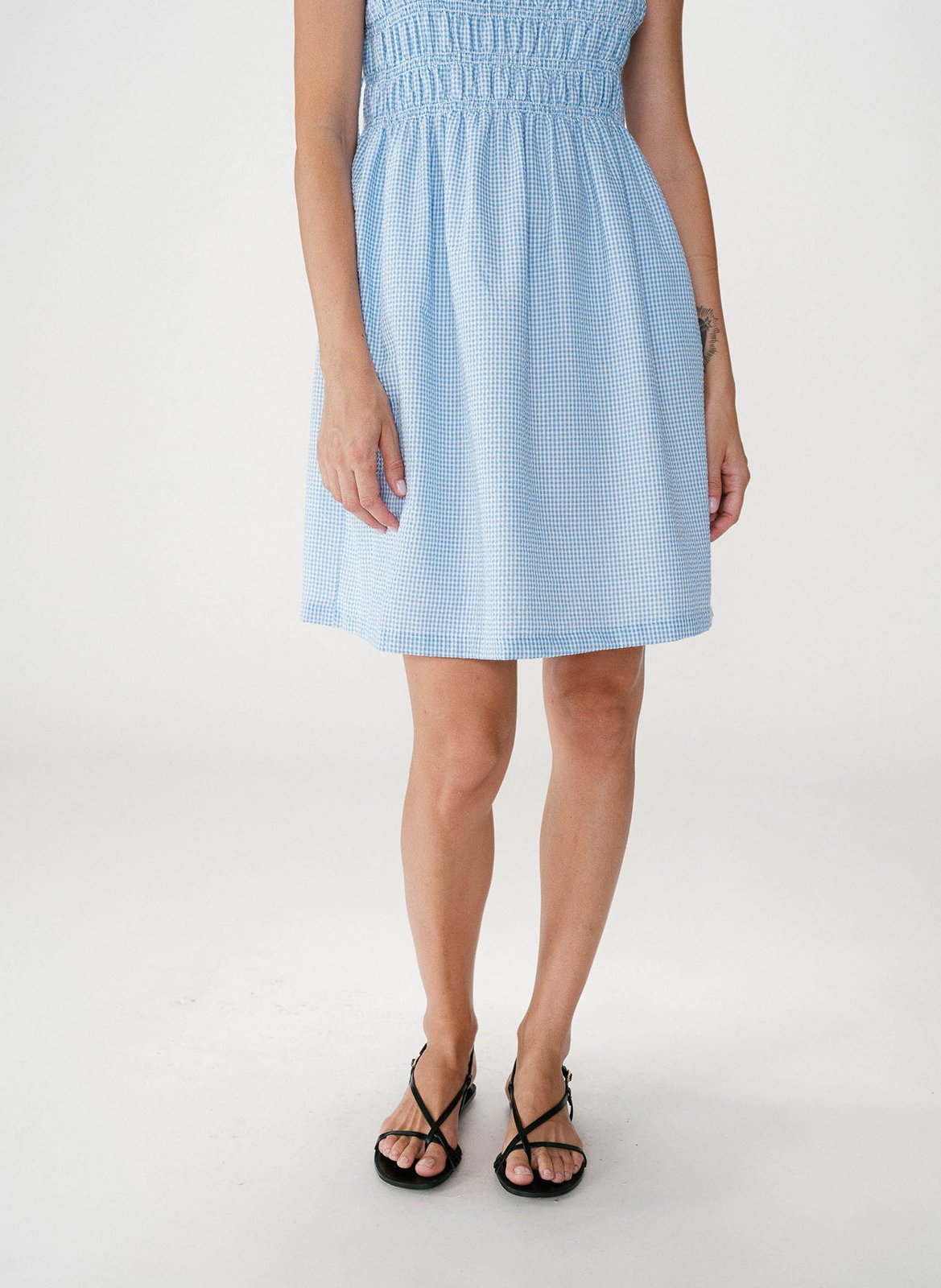 Robe courte col carré GRACE ET MILA Bleu