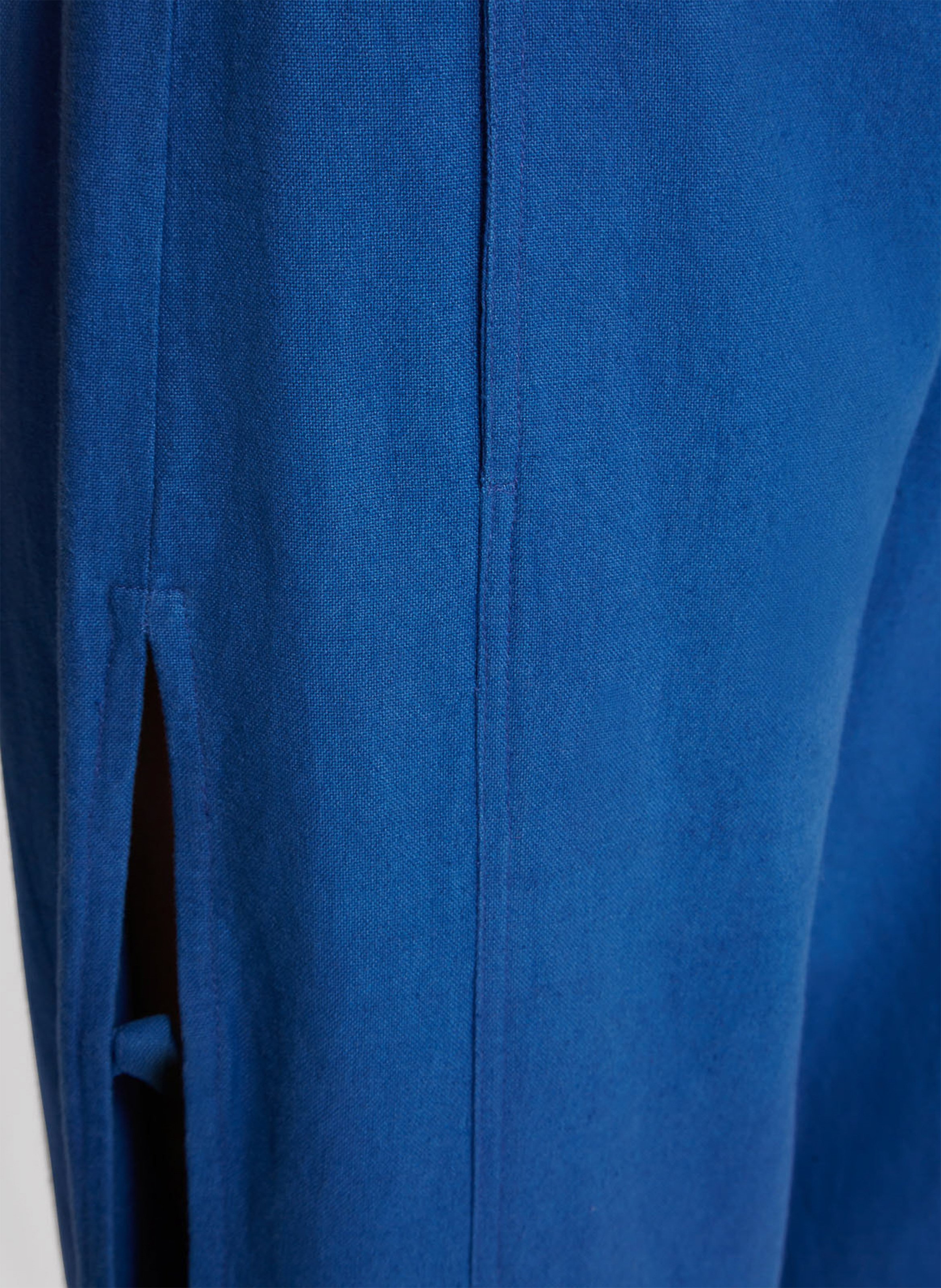 Hose aus Baumwolle und Leinen im weiten Schnitt ROSEANNA Blau