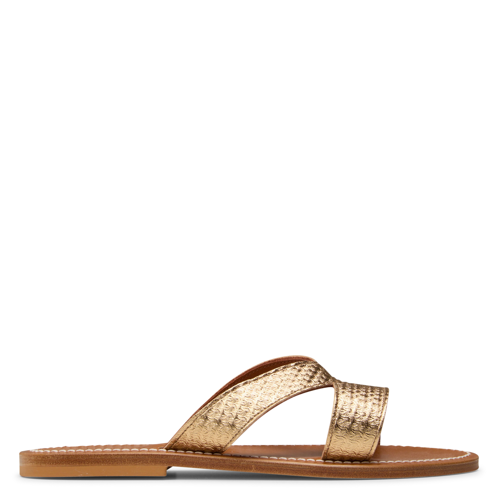 Sandales paltes en cuir K JACQUES Doré