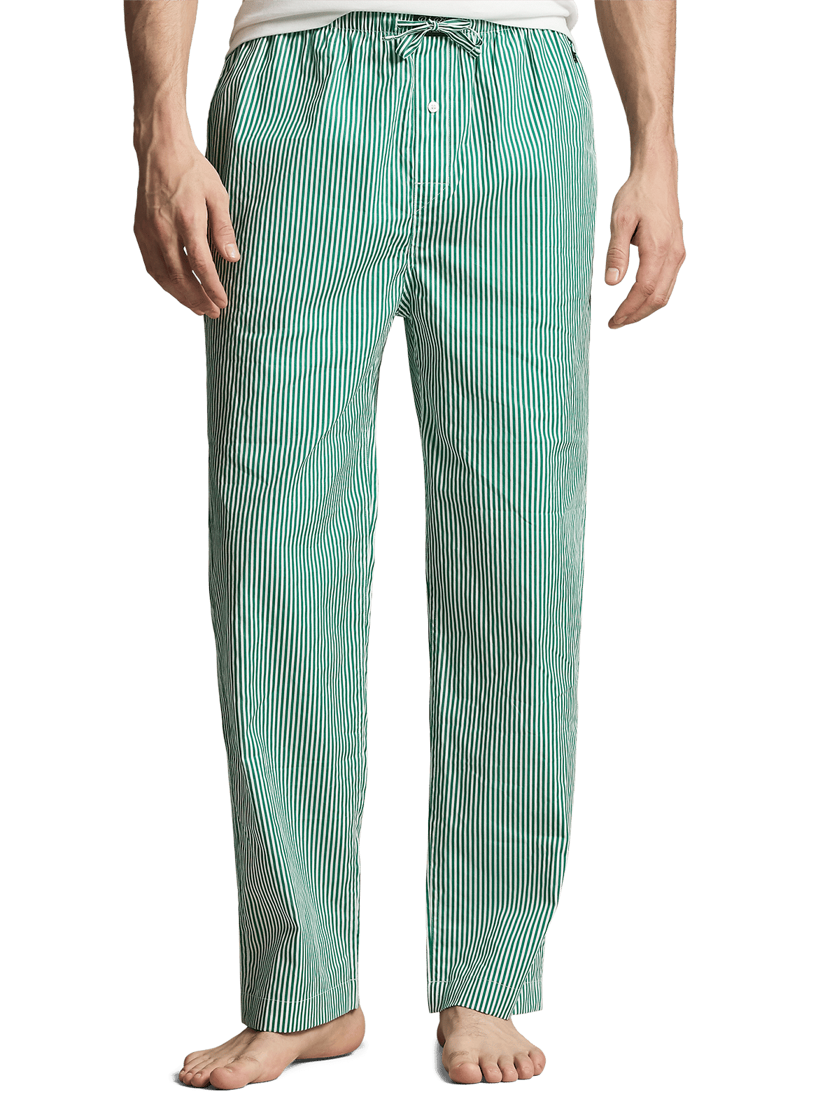 Pyjamahose mit Monogramm aus Baumwolle POLO RALPH LAUREN Grun