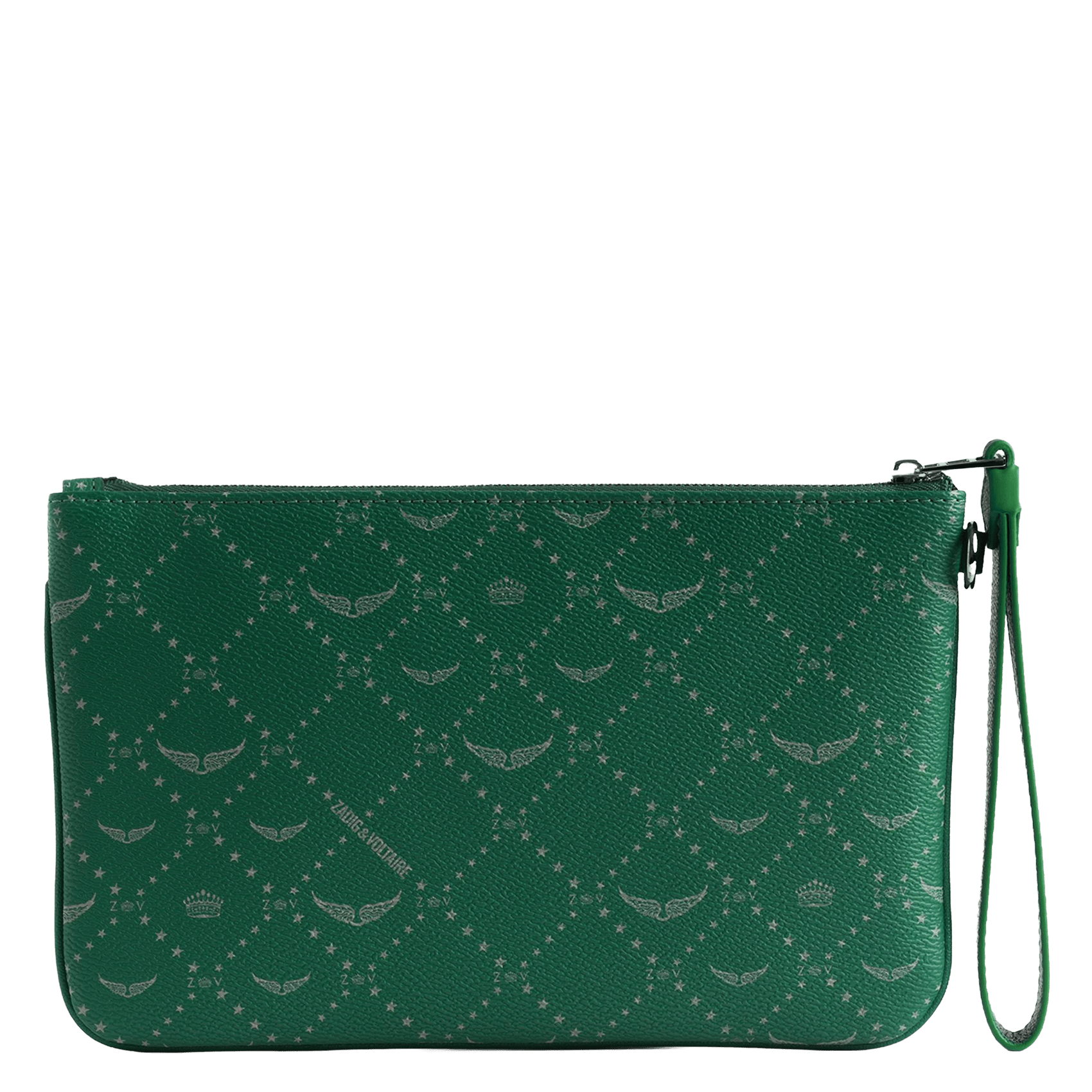 Clutch met grafische print ZADIG&VOLTAIRE Groen
