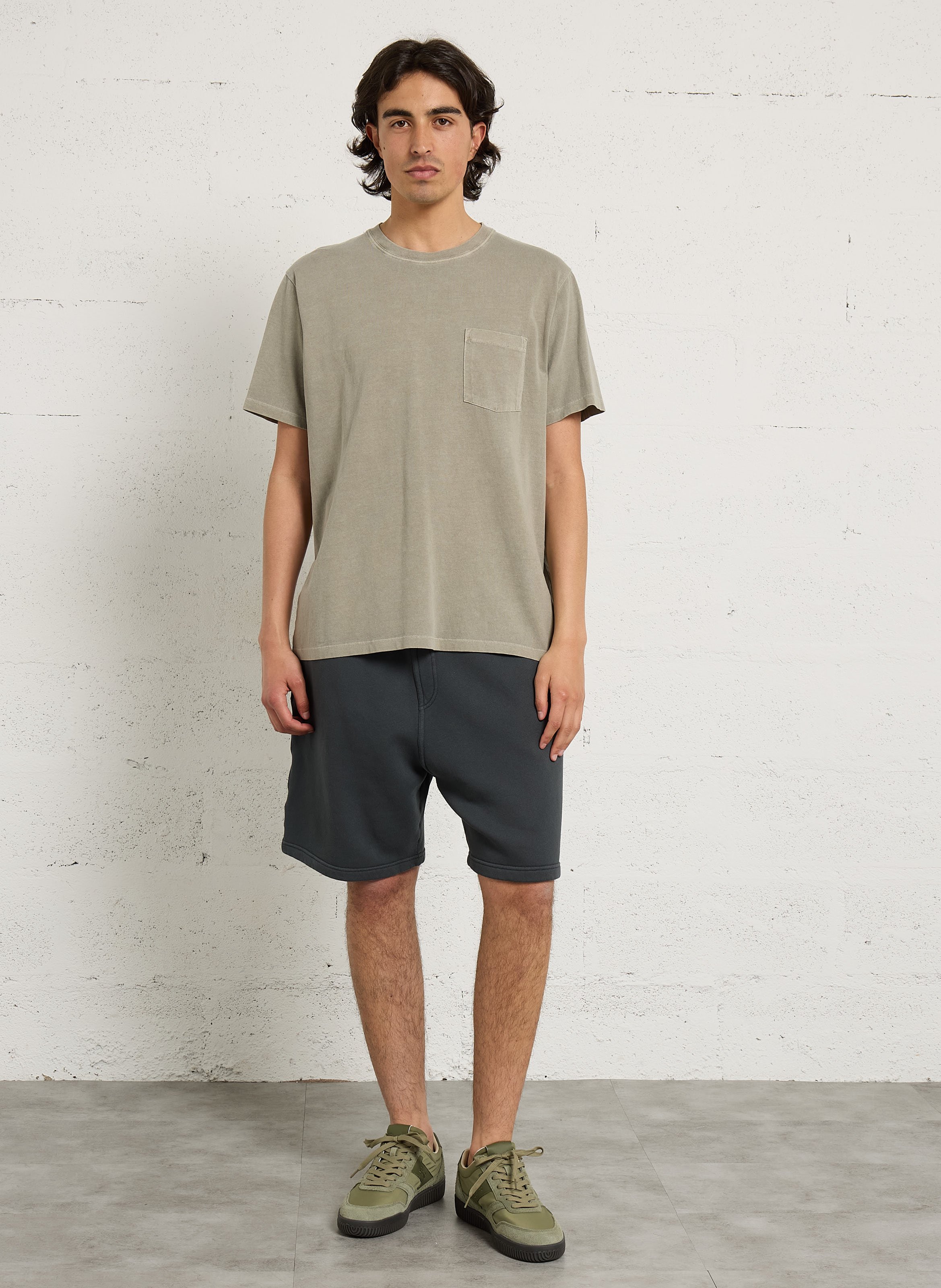 Gerade geschnittene Baumwollshorts HARTFORD Blau