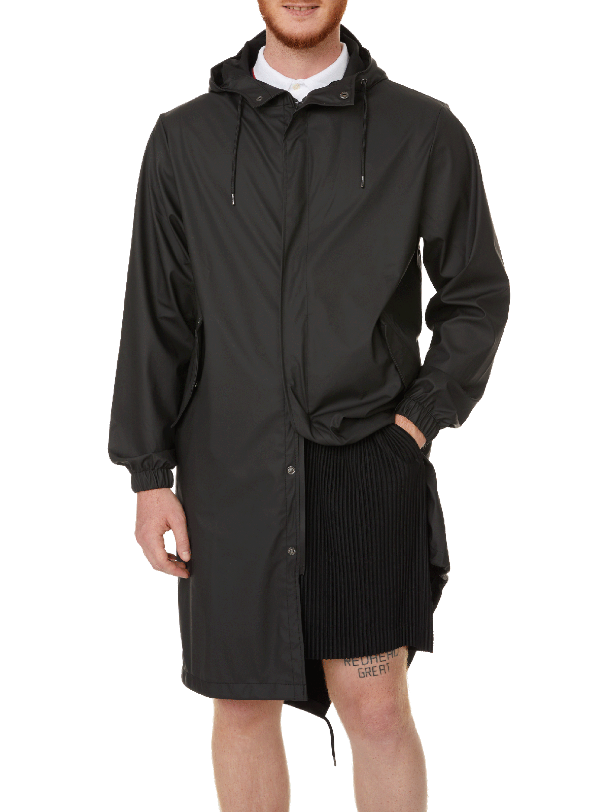 Regenjacke mit Kapuze RAINS Schwarz