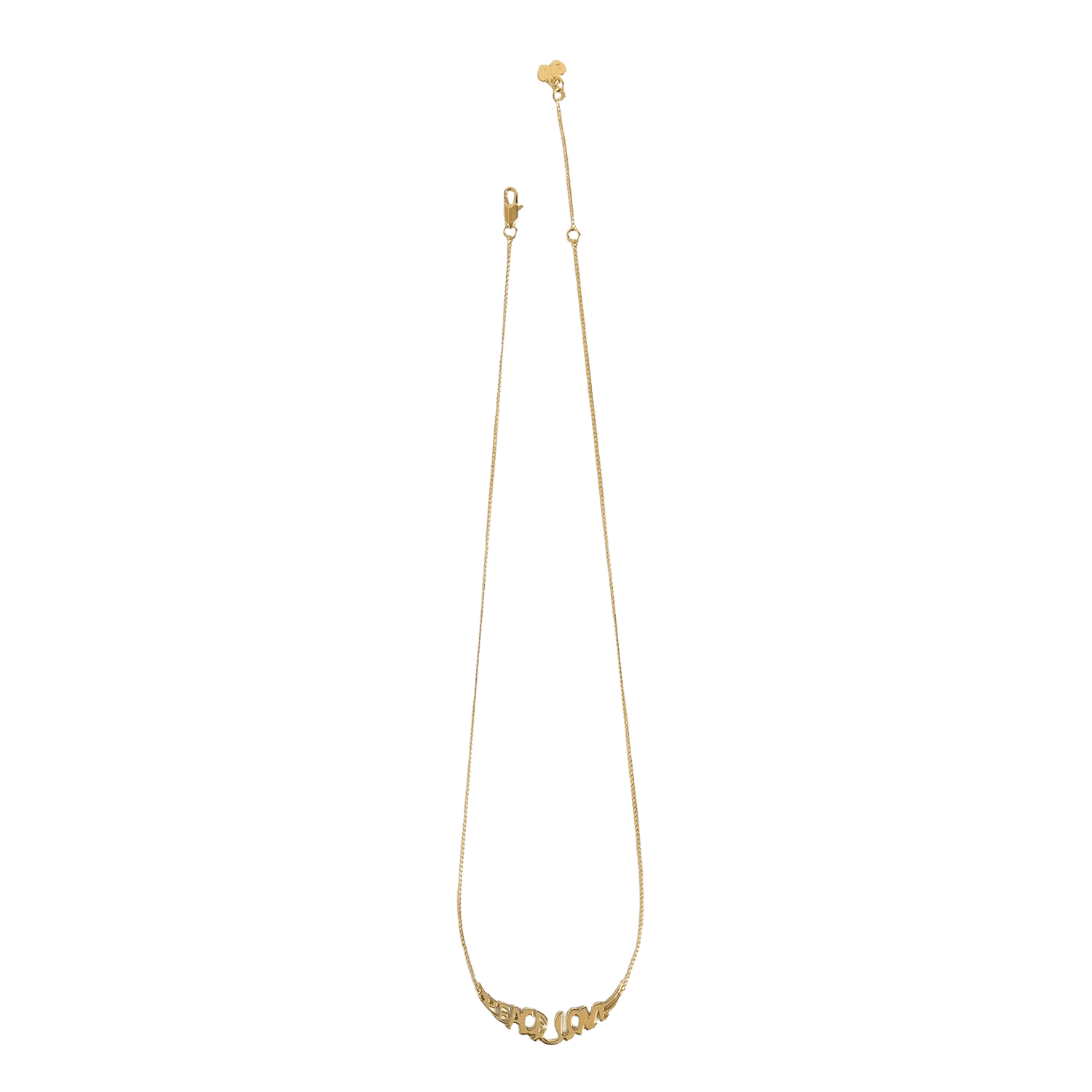 Collier lettrage en laiton ZADIG&VOLTAIRE Jaune