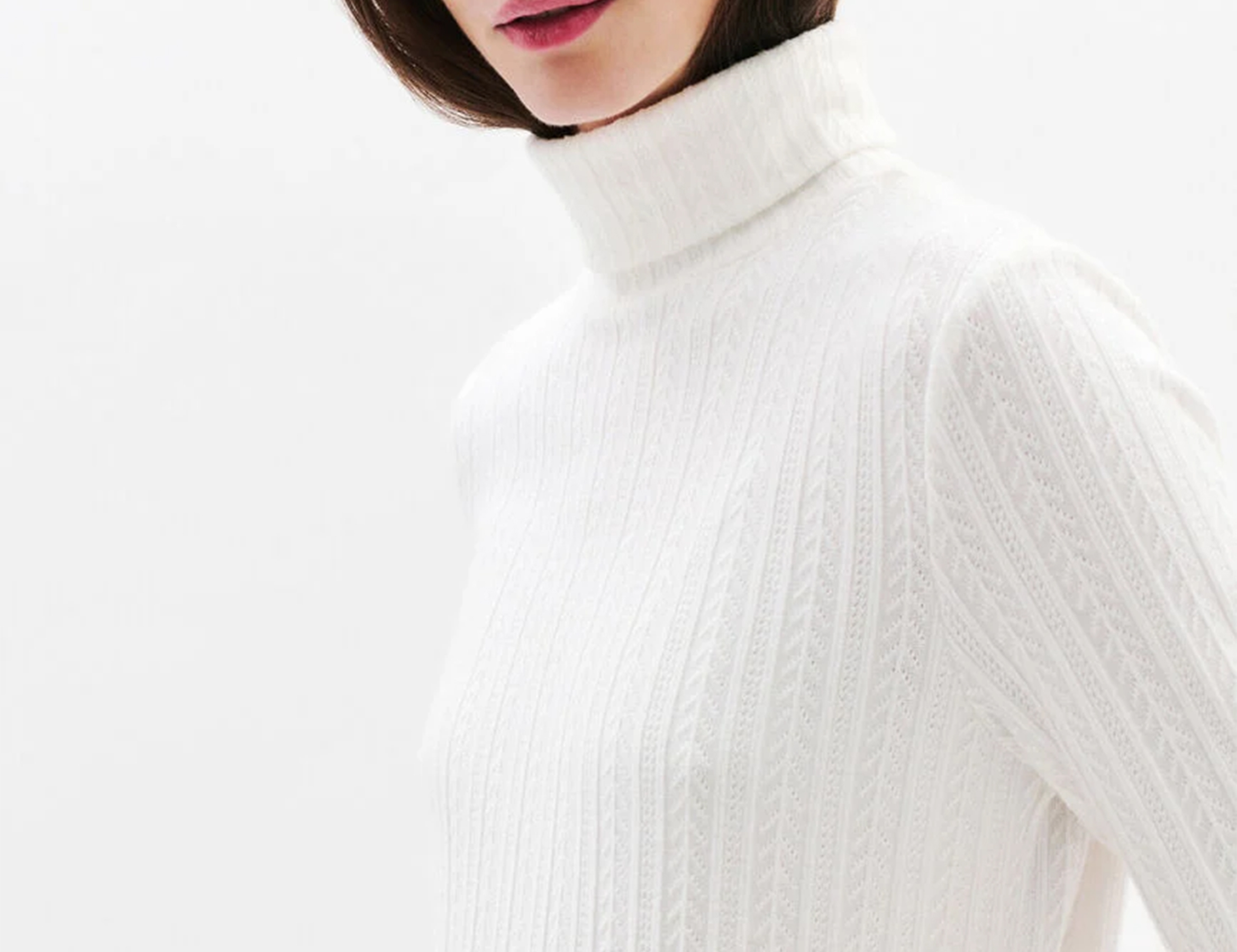 Pull col roulé CAROLL Beige