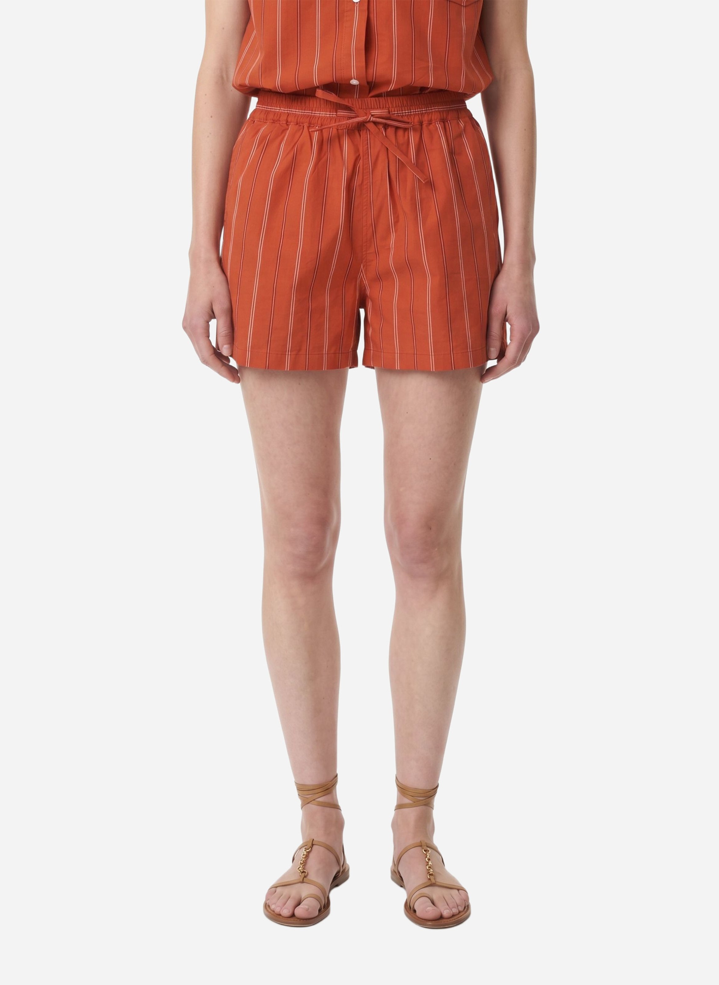Short droit à rayures VANESSA BRUNO Orange