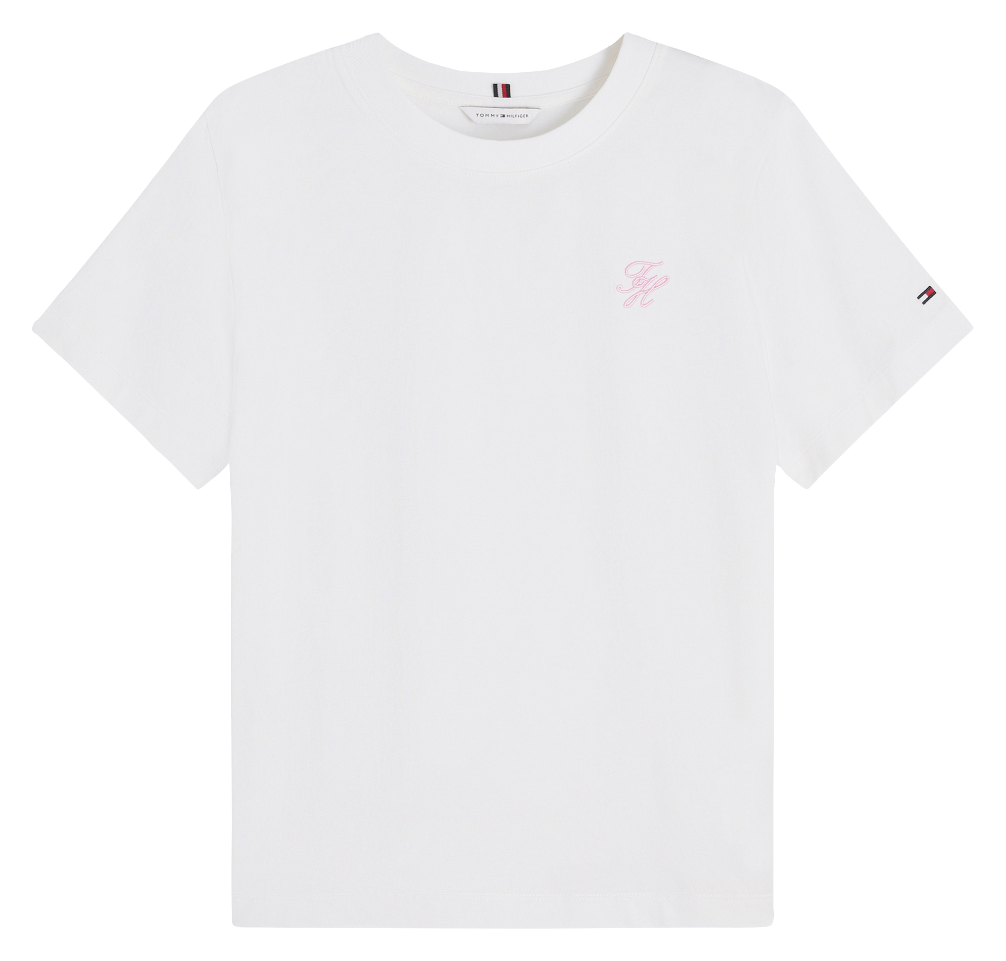 Effen T-shirt TOMMY HILFIGER Wit