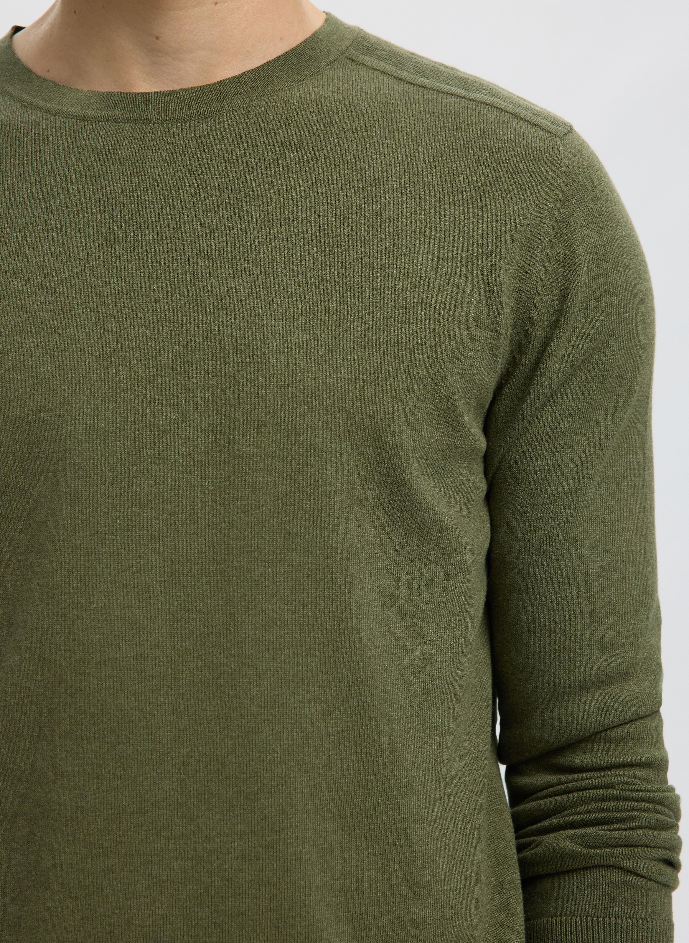 Baumwollpullover SELECTED Grun