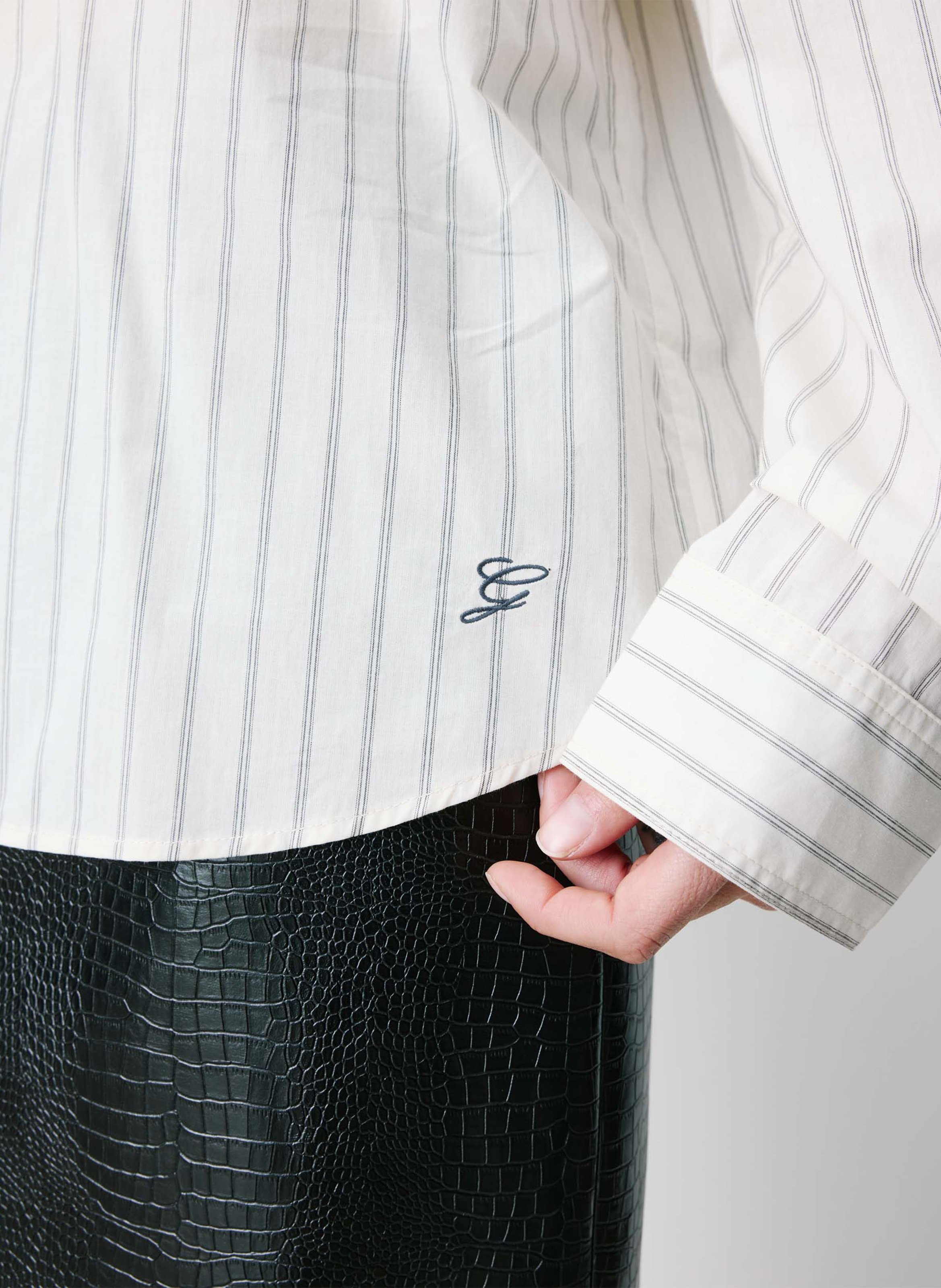 Oversized cotton shirt GRACE ET MILA White