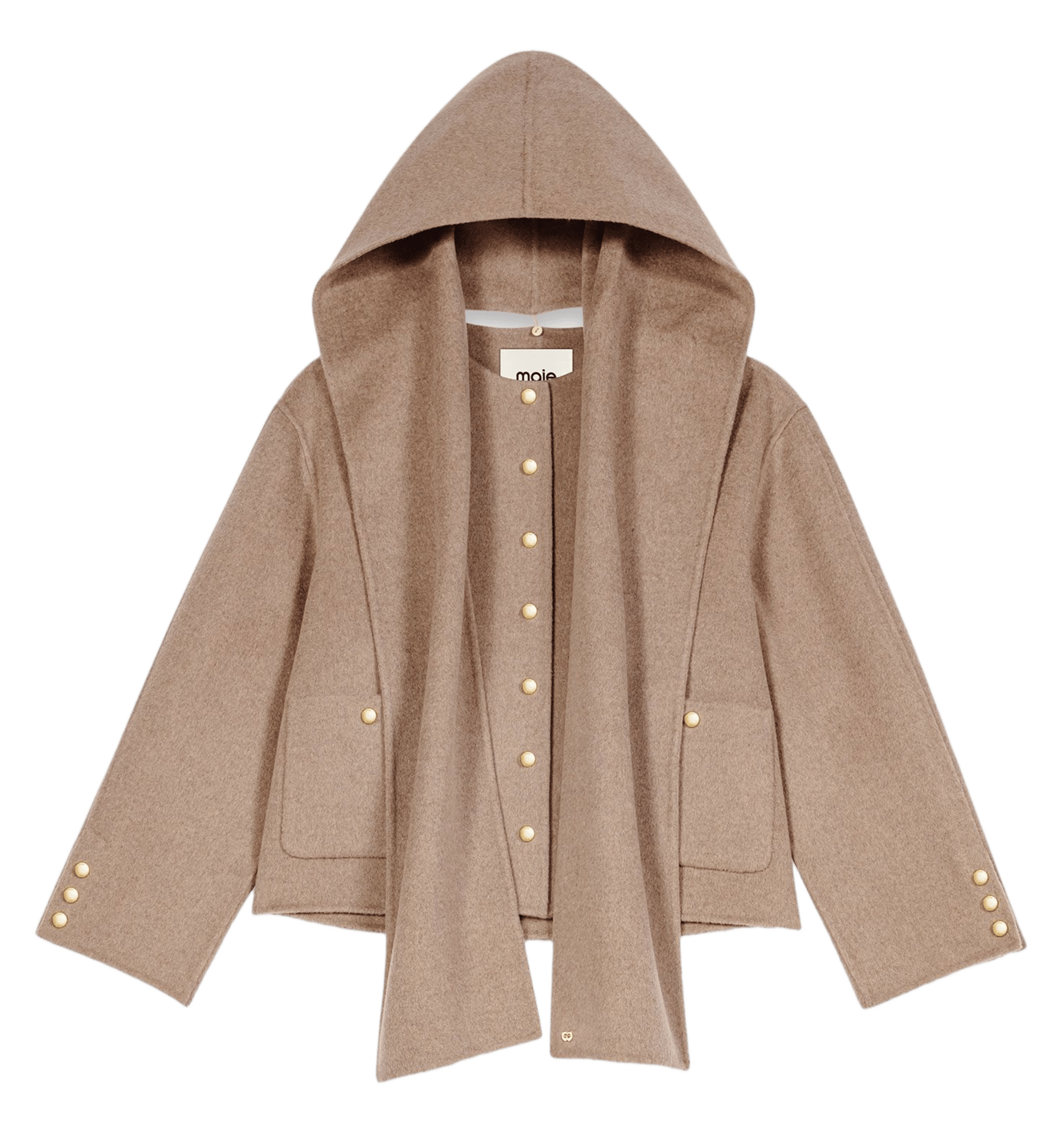 Veste ample en laine mélangée MAJE Beige