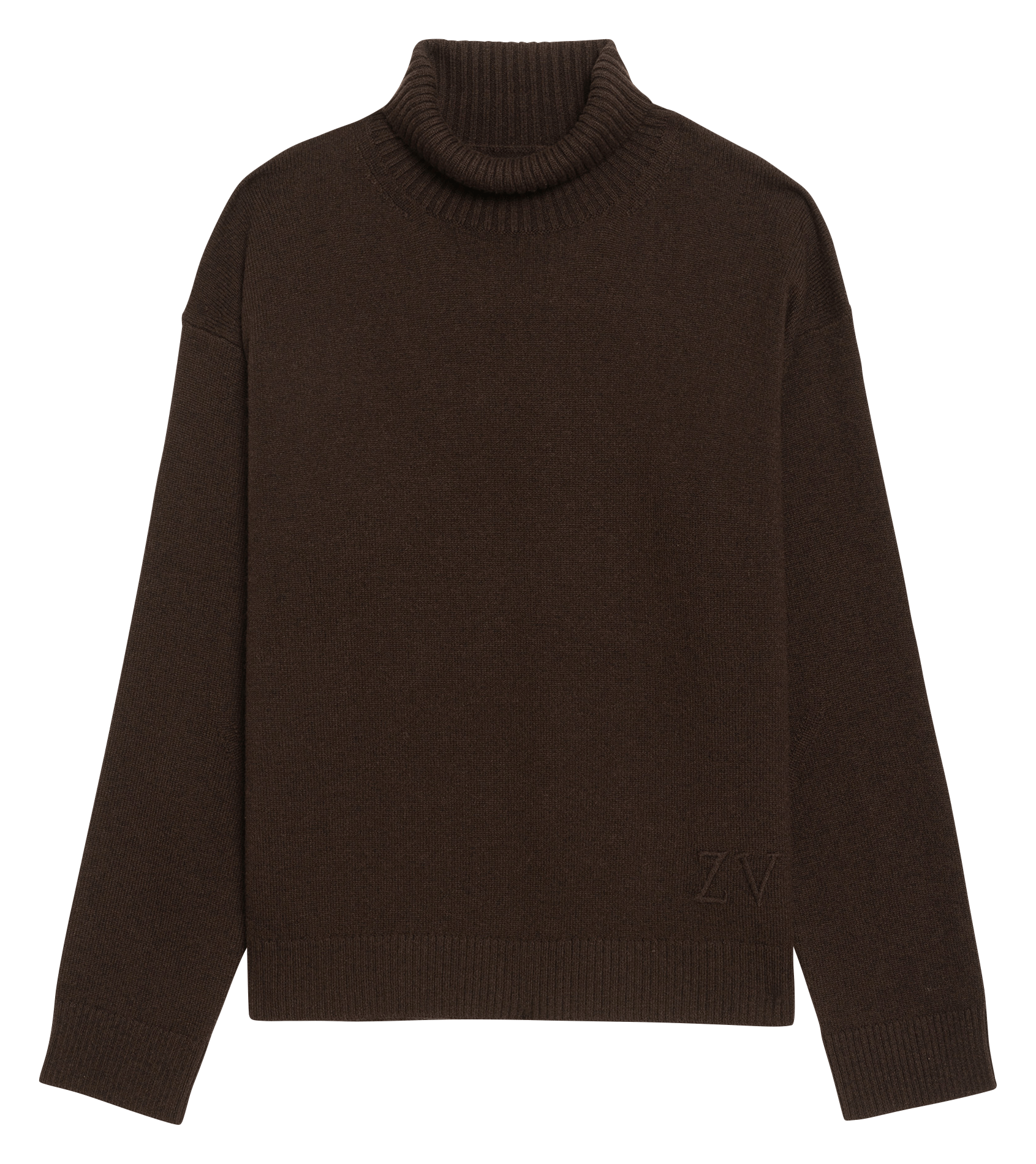 Rollkragenpullover aus Merinowolle ZADIG&VOLTAIRE Braun