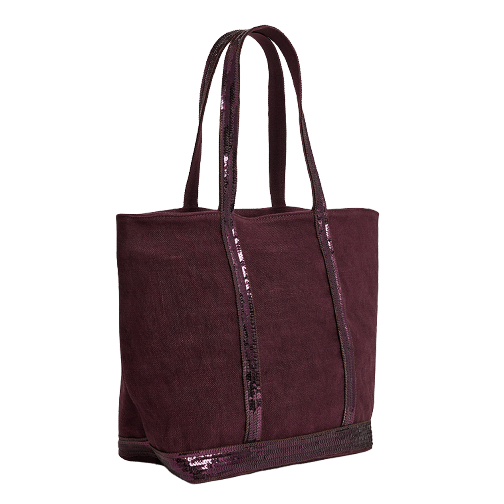 Linen tote bag VANESSA BRUNO Purple