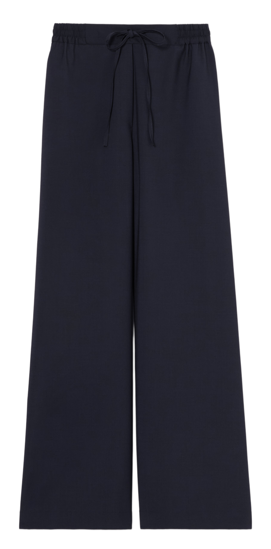 Weite Hose aus Wollmix CLAUDIE PIERLOT Blau