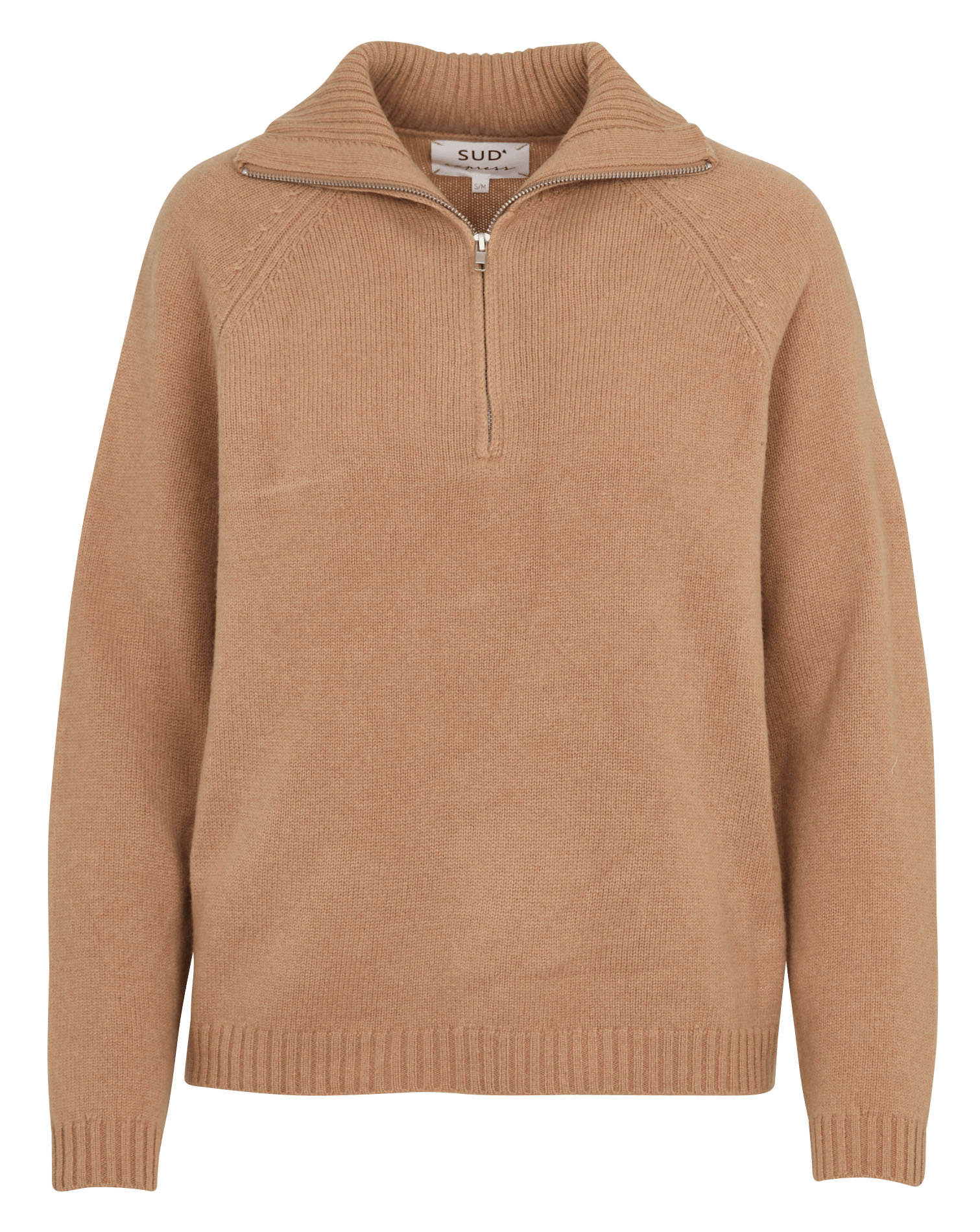 Straight wool trucker collar sweater SUD EXPRESS Brown