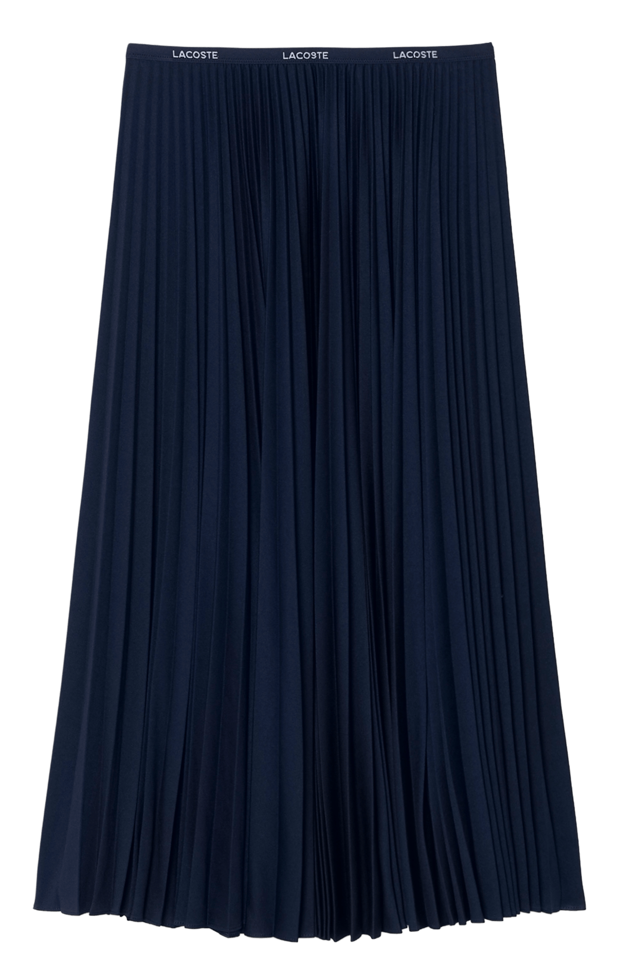 Pleated midi skirt LACOSTE Blue