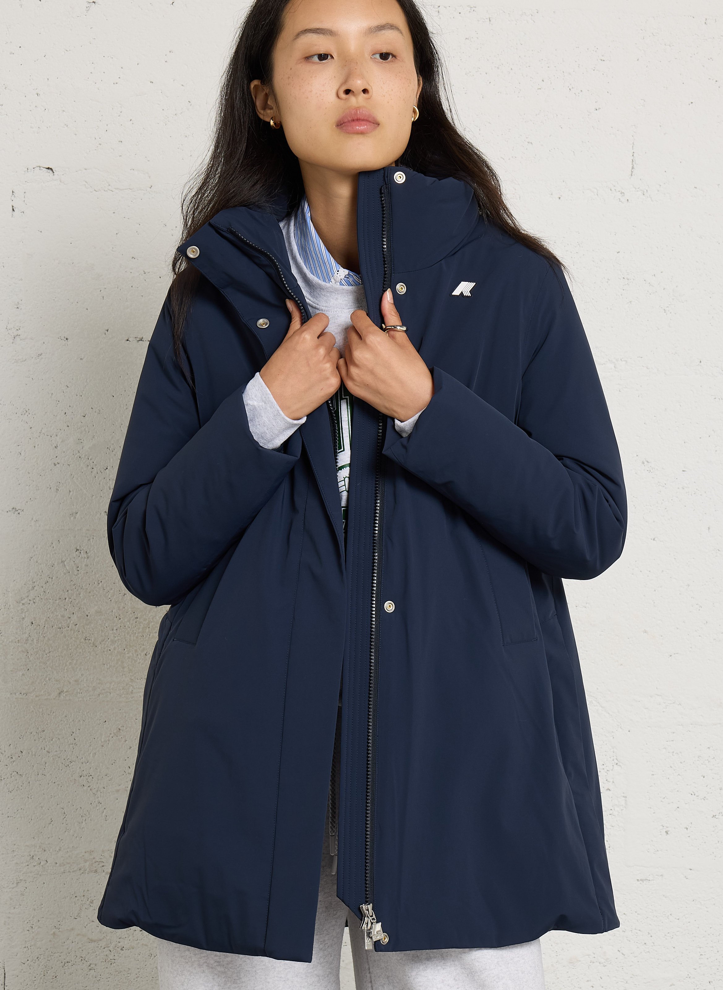 Jacke mit Stehkragen uni K-WAY Blau