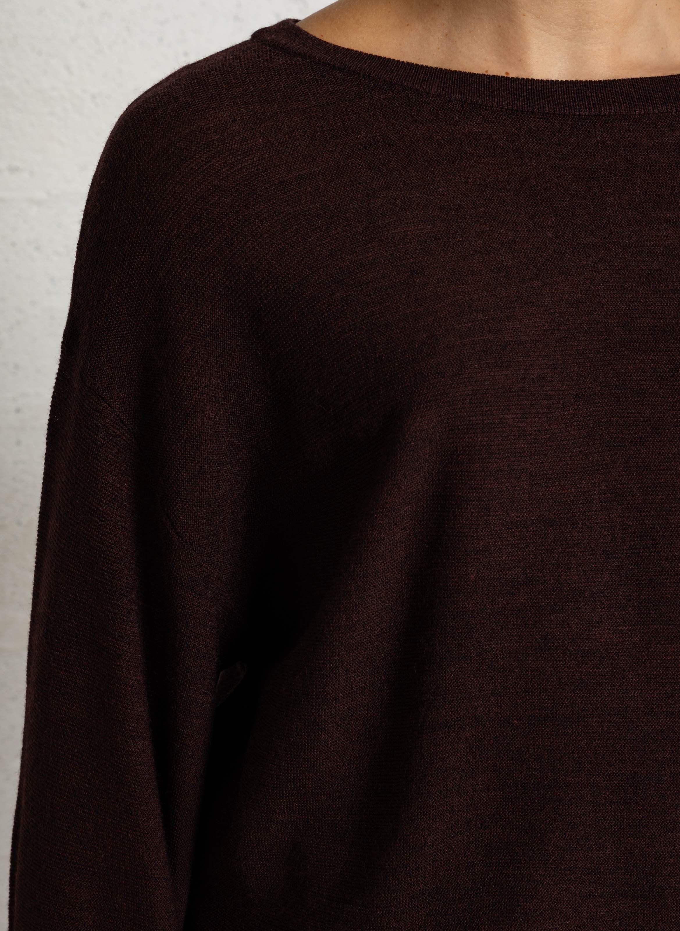 Pull droit col rond  MAISON 123 Violet