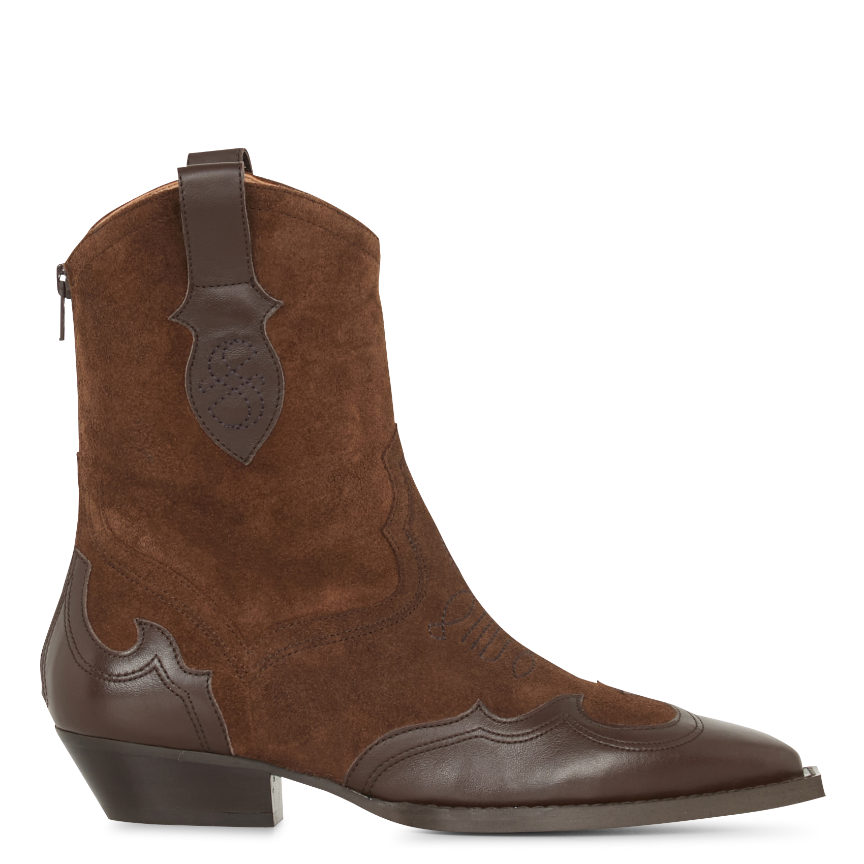 Leather mid-calf boots SOCQUE PARIS Brown