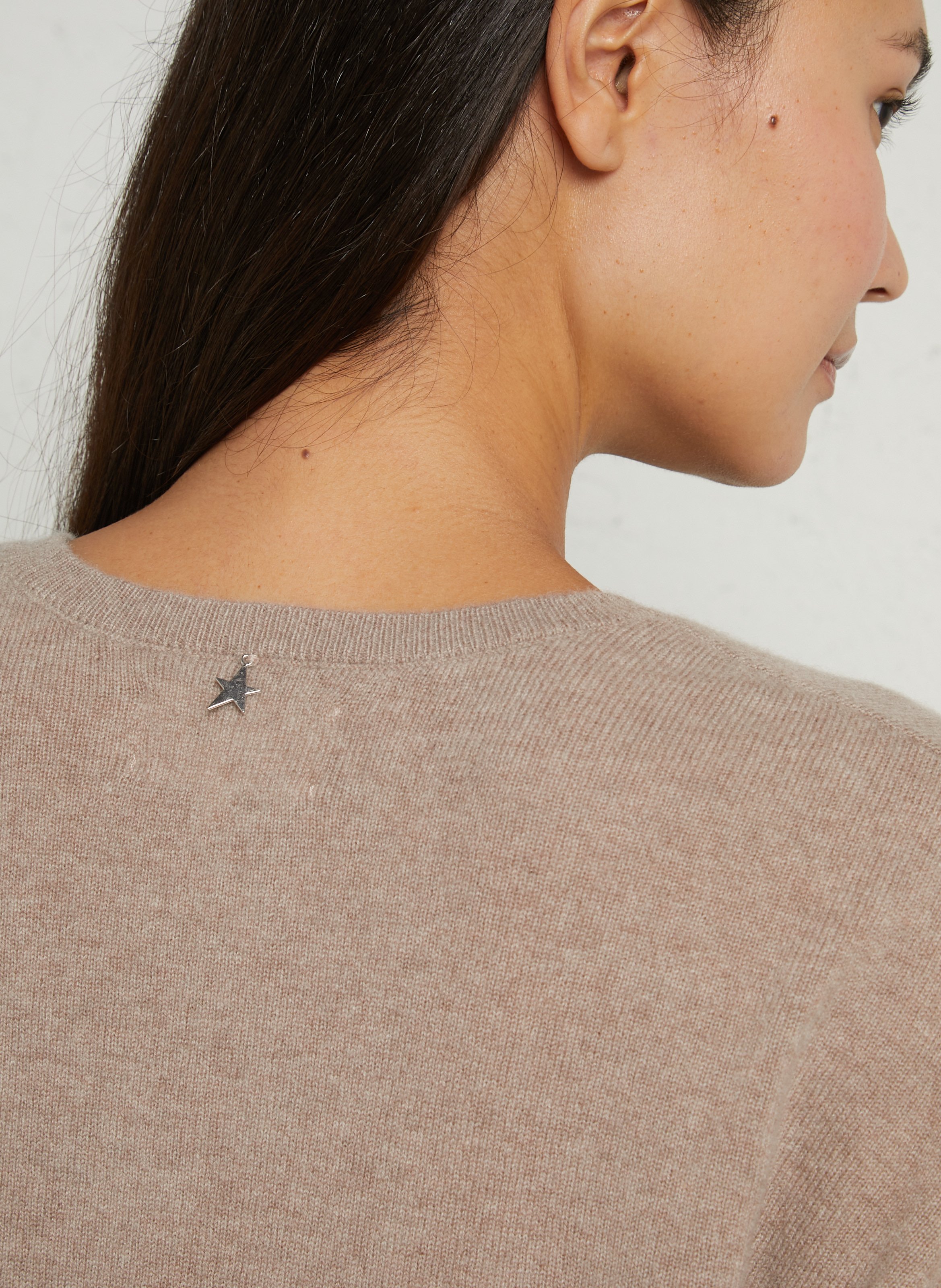 Weit geschnittener Kaschmirpullover SUD EXPRESS Beige