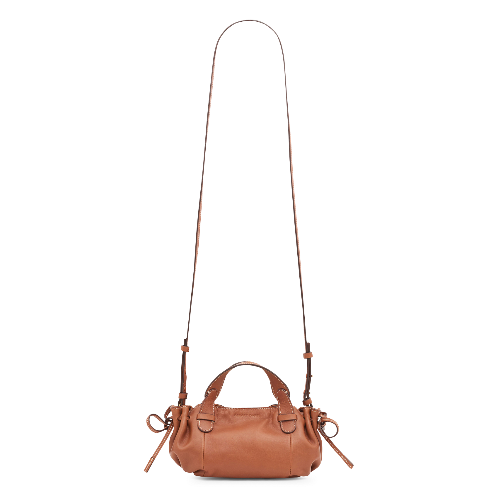 Leather shoulder bag GERARD DAREL Brown