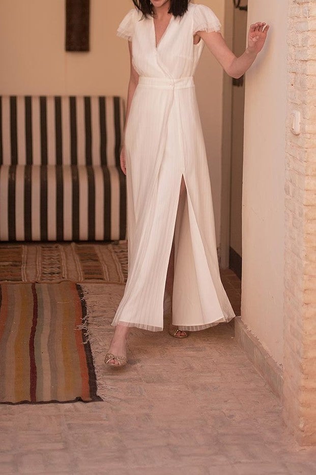 Long dress MAISON LEMOINE - Seconde main White