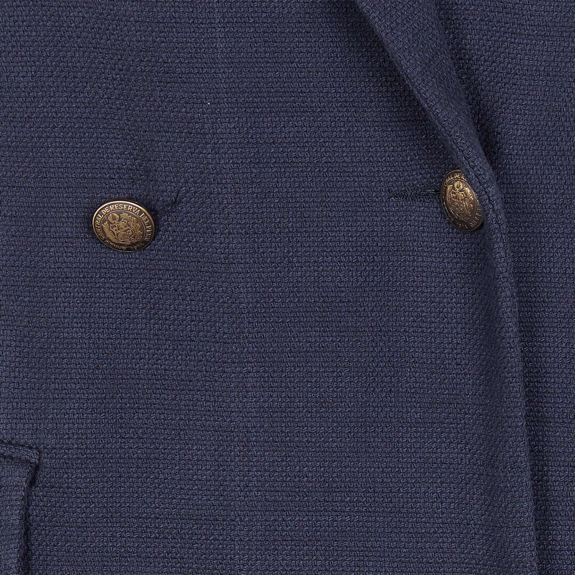 Manteau cintré long en coton Qem SWILDENS Bleu