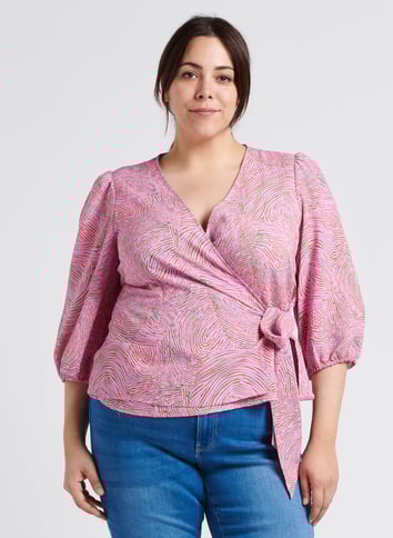 LOUISE MISHA WOMEN Blouse Paya Pink Flowers LOUISE MISHA WOMEN Blouse Paya Pink Flowers