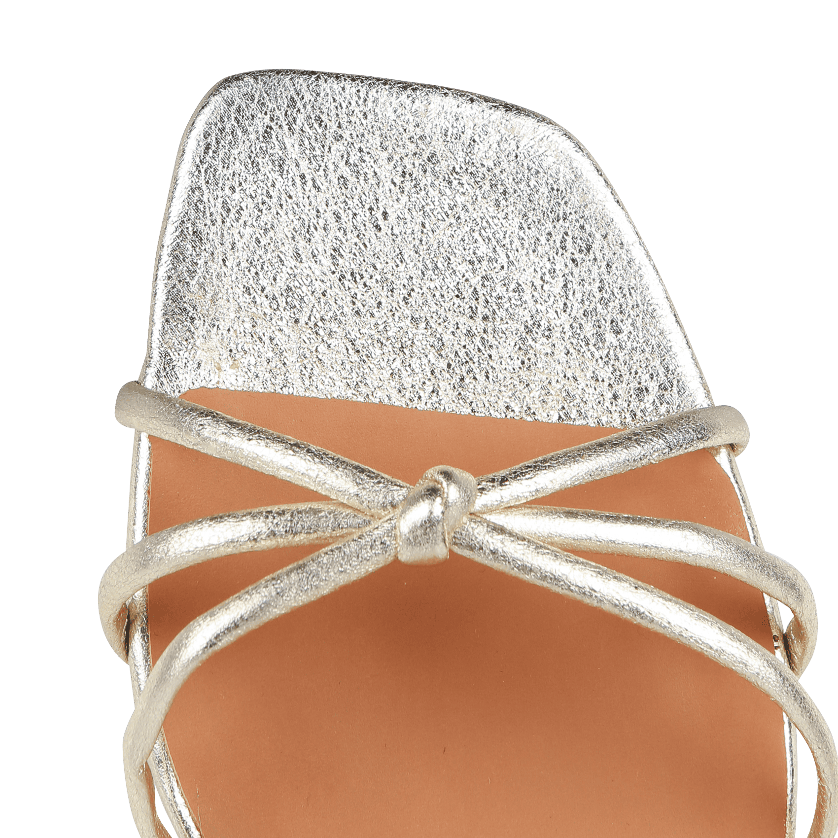 Sandales à talons en cuir métallisé  BILLI BI Doré