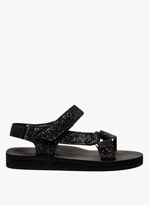 Platte sandalen zwart hotsell
