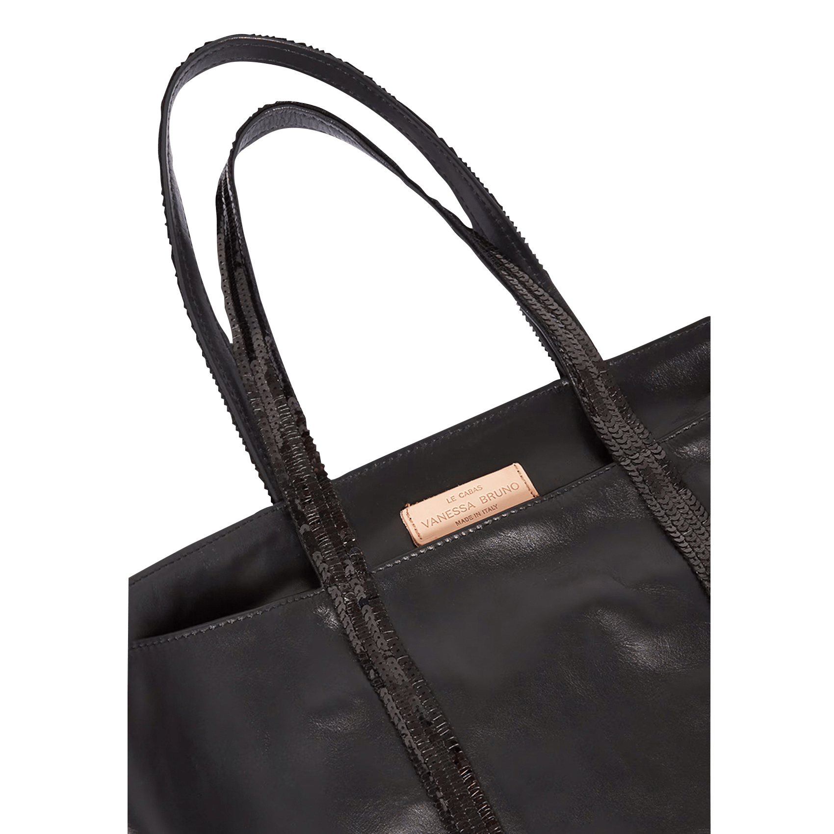 Leather tote bag VANESSA BRUNO Black