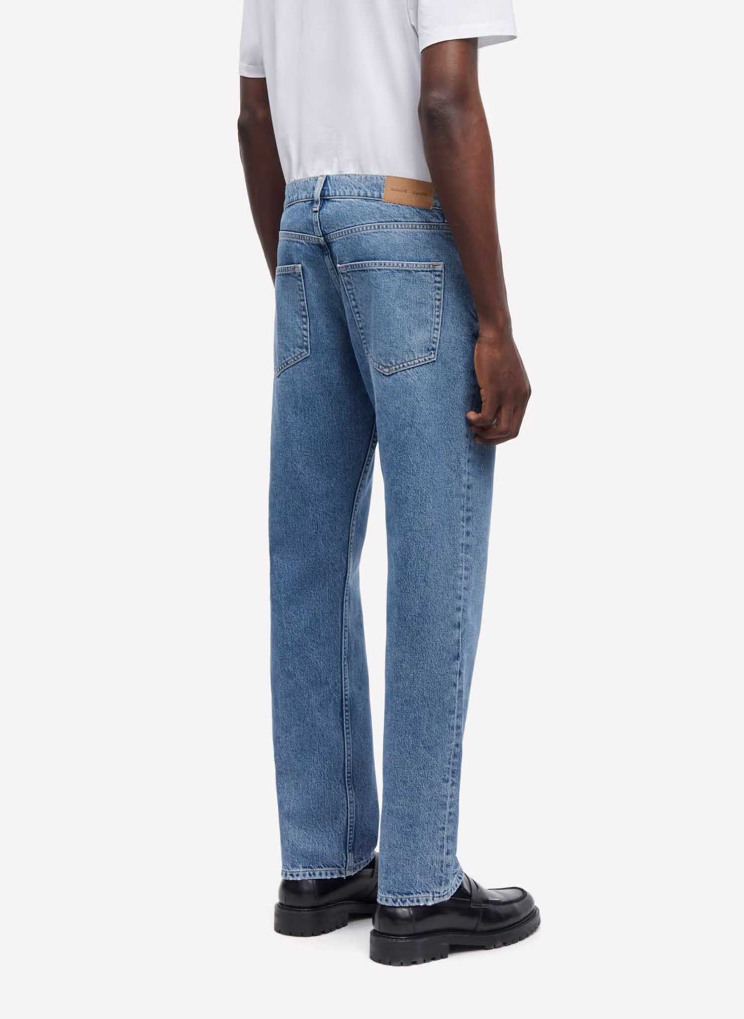 Straight organic cotton jeans Blue