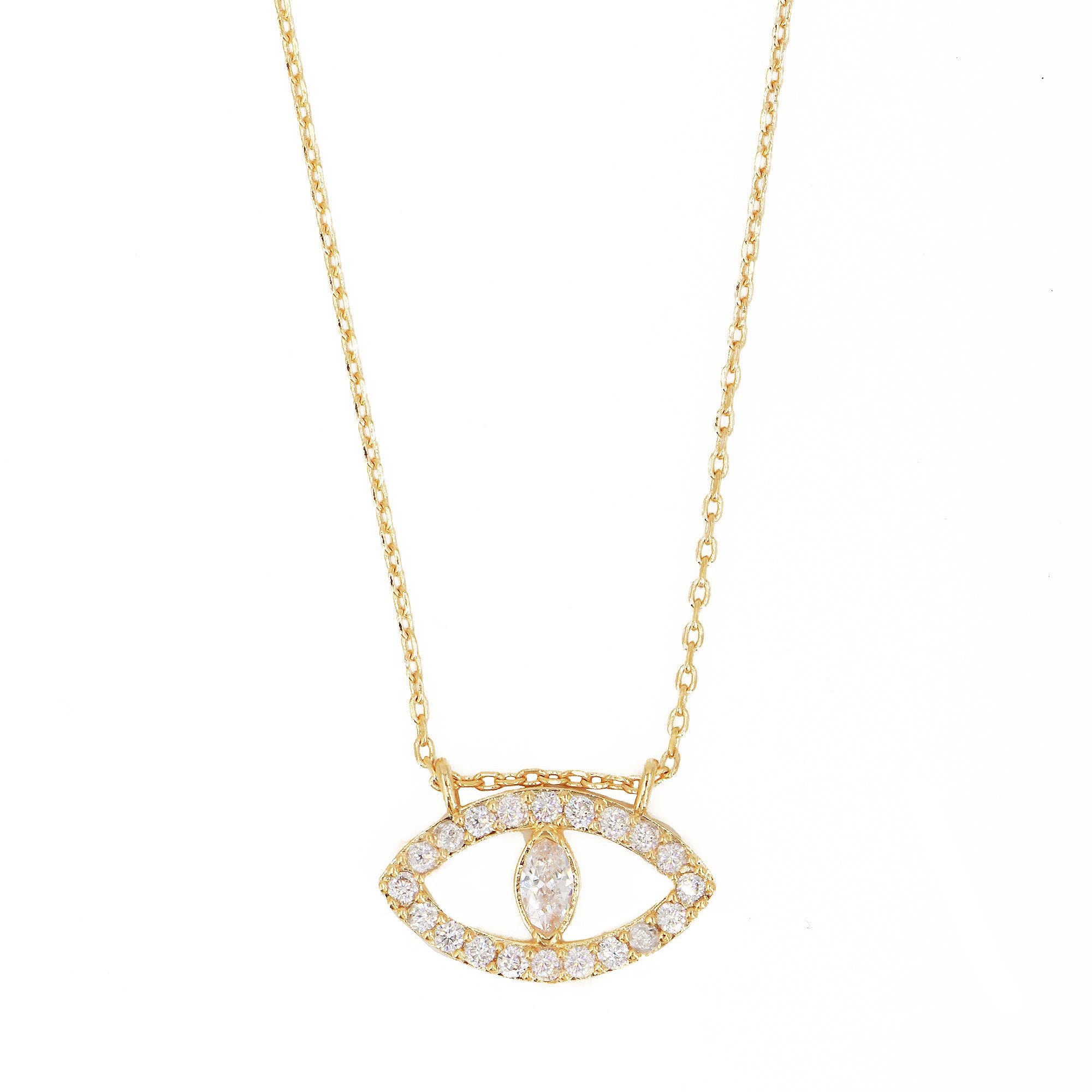 Collier plaqué or  nazar NILAI White