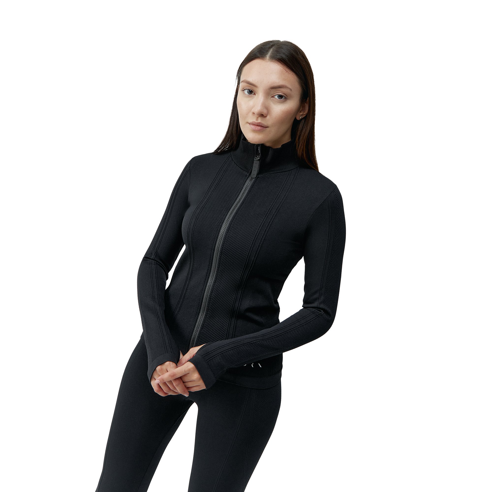 Seamless outer jacket BORN LIVING YOGA Black