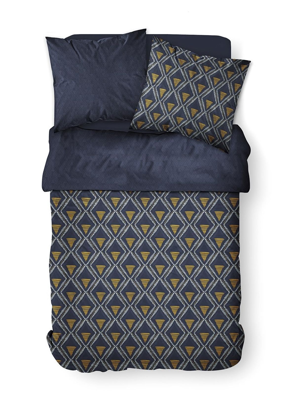 Printed cotton bedding set TODAY LINGE DE MAISON Blue
