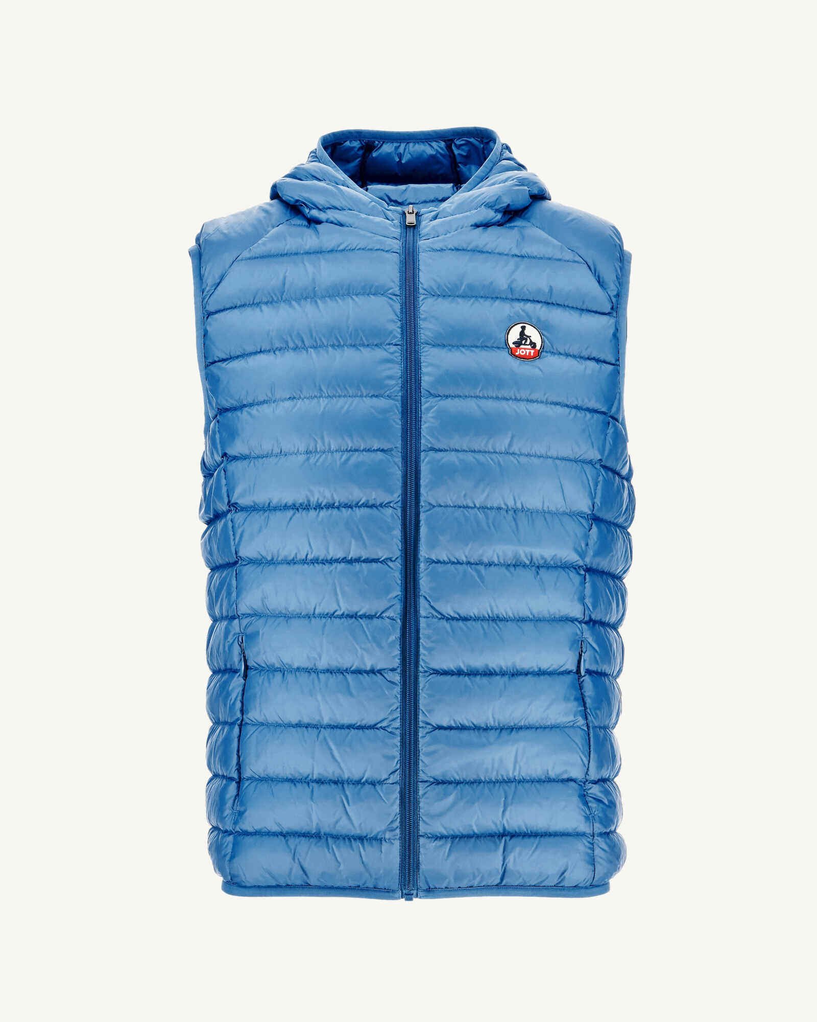 Sleeveless hooded puffer vest JOTT Blue