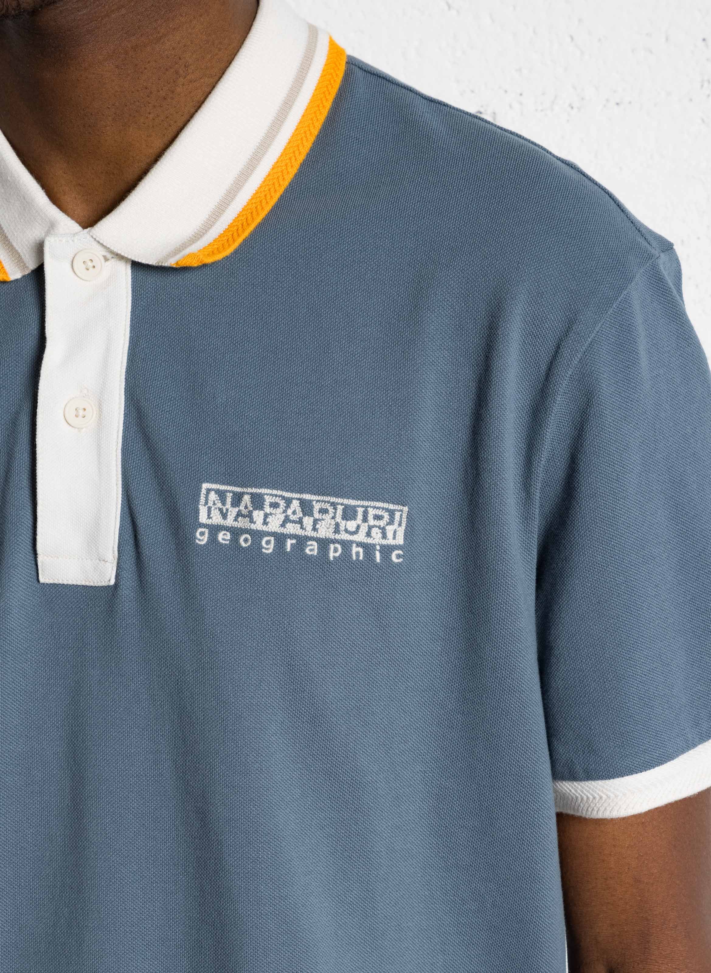 Katoenen, regular fit polo NAPAPIJRI Groen