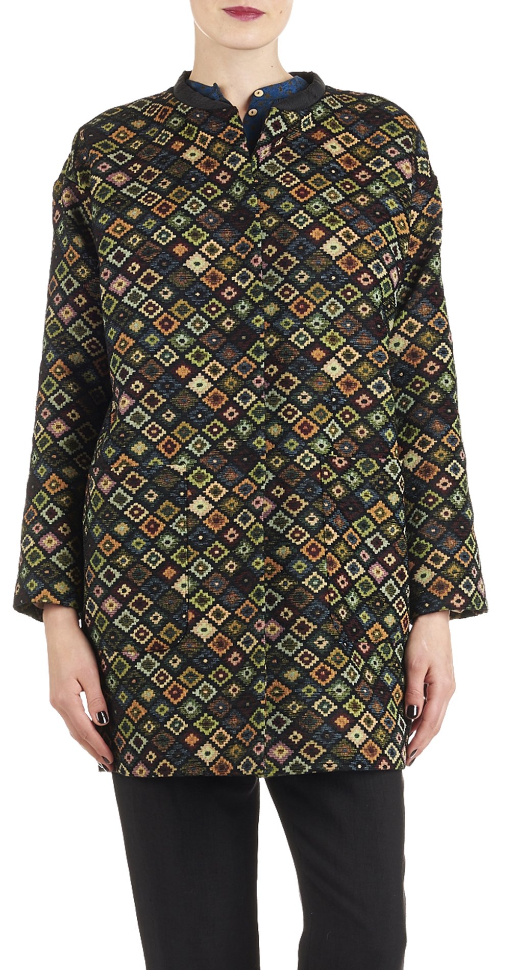 Manteau oversize Odette MOMONI Noir