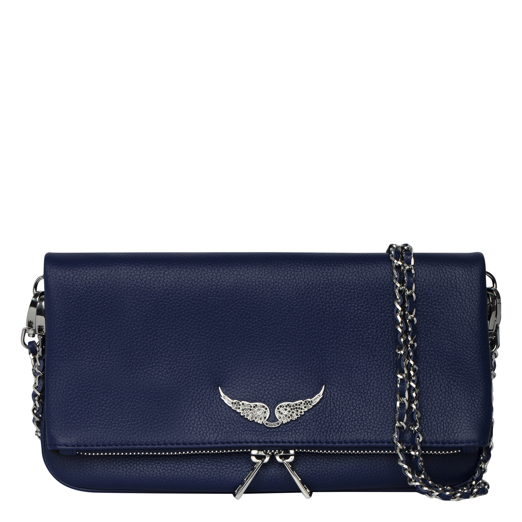 Pochette in pelle con catene in metallo ZADIG&VOLTAIRE
