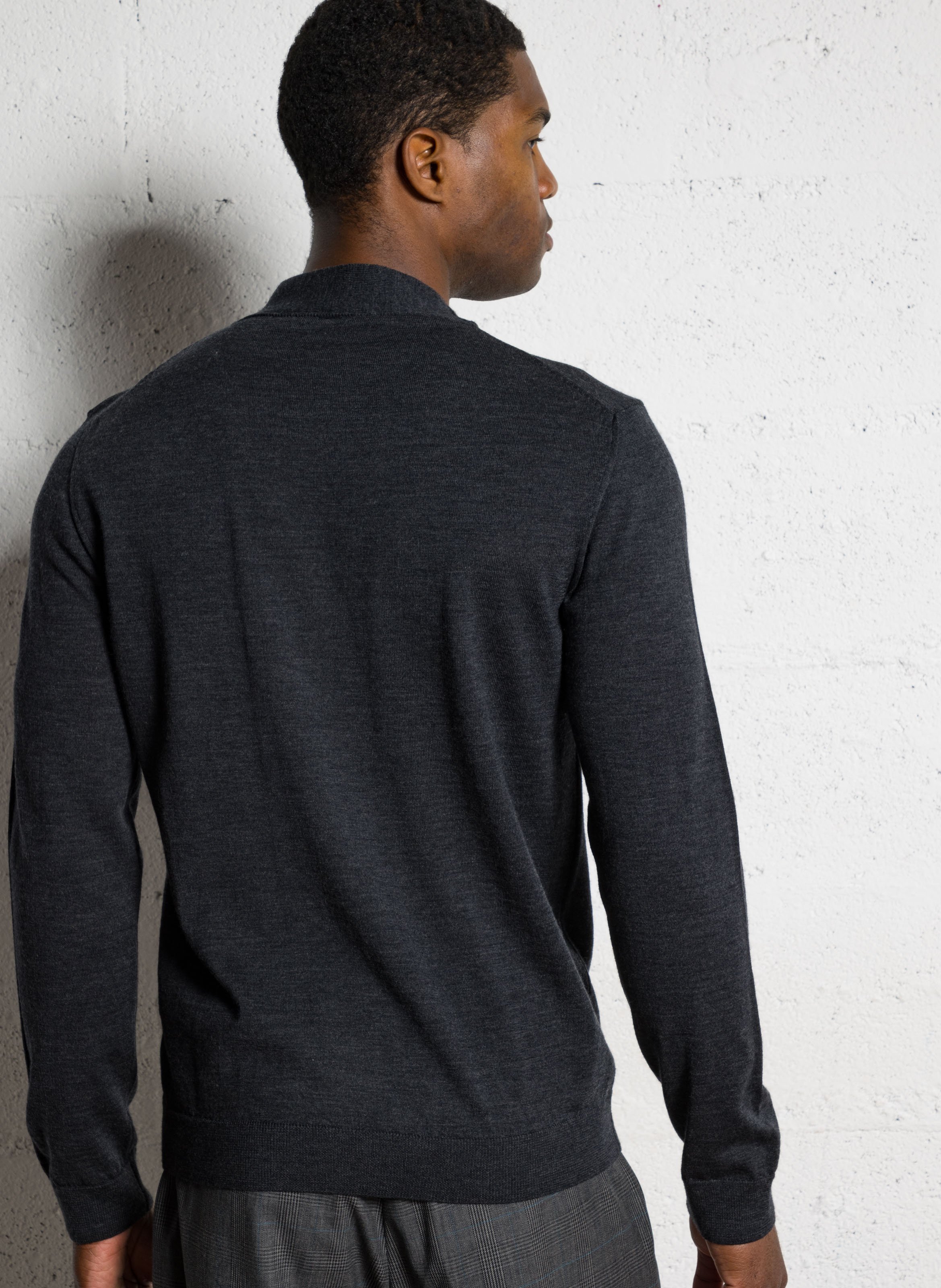 Abidjan - Wollpullover mit Rundhalsausschnitt IKKS Grau