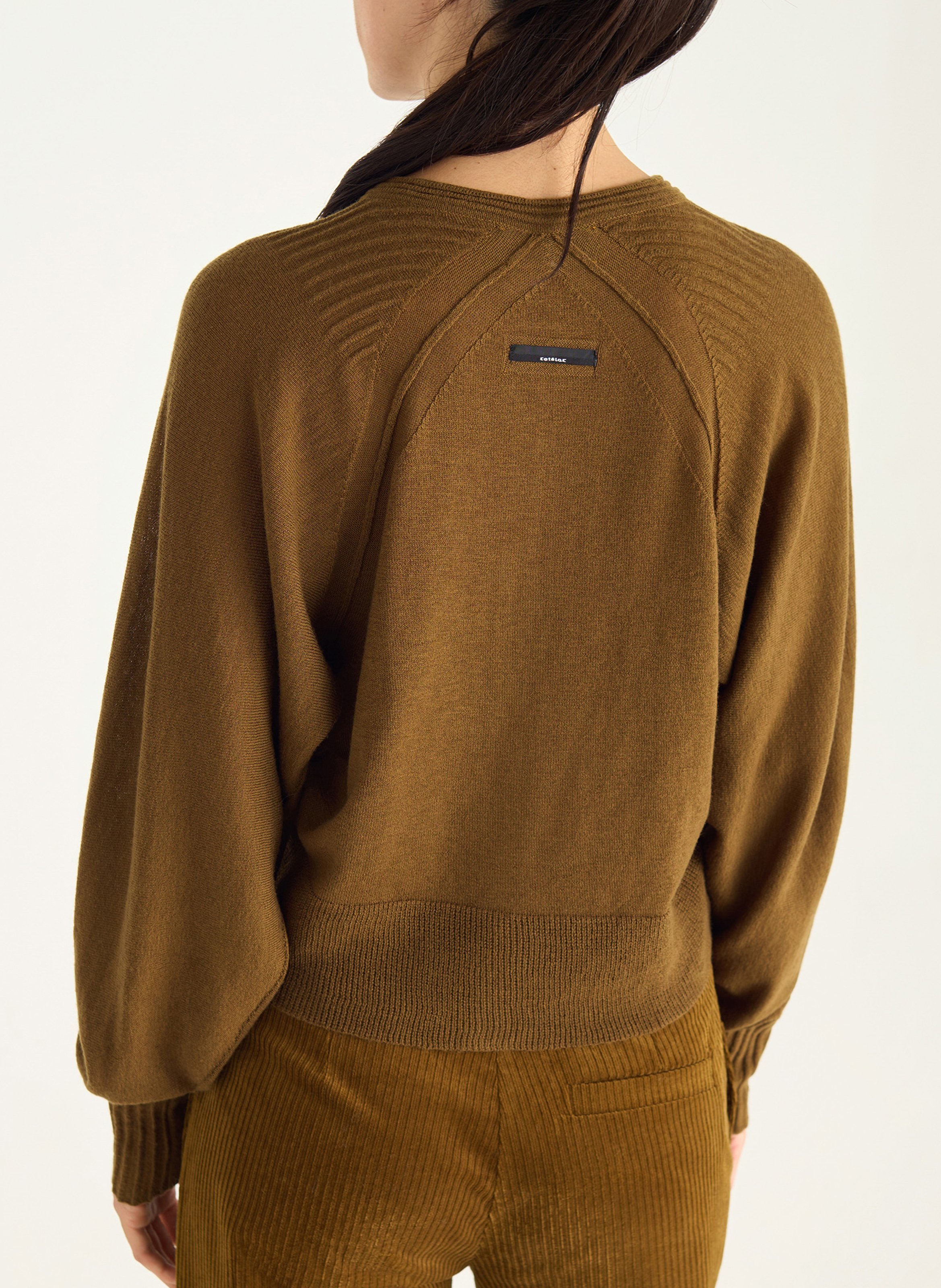 Oversized, wollen vest COTELAC Groen