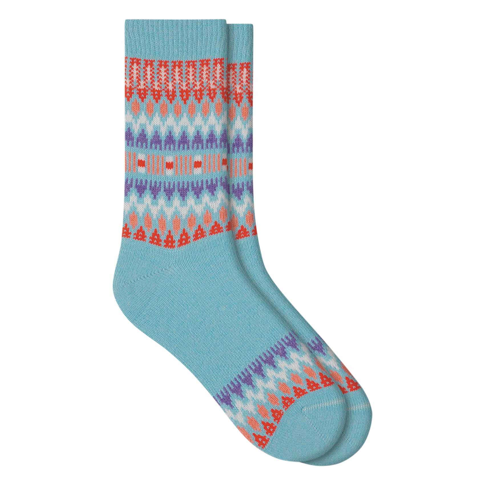 Mid-calf printed socks BLEUFORET Blue