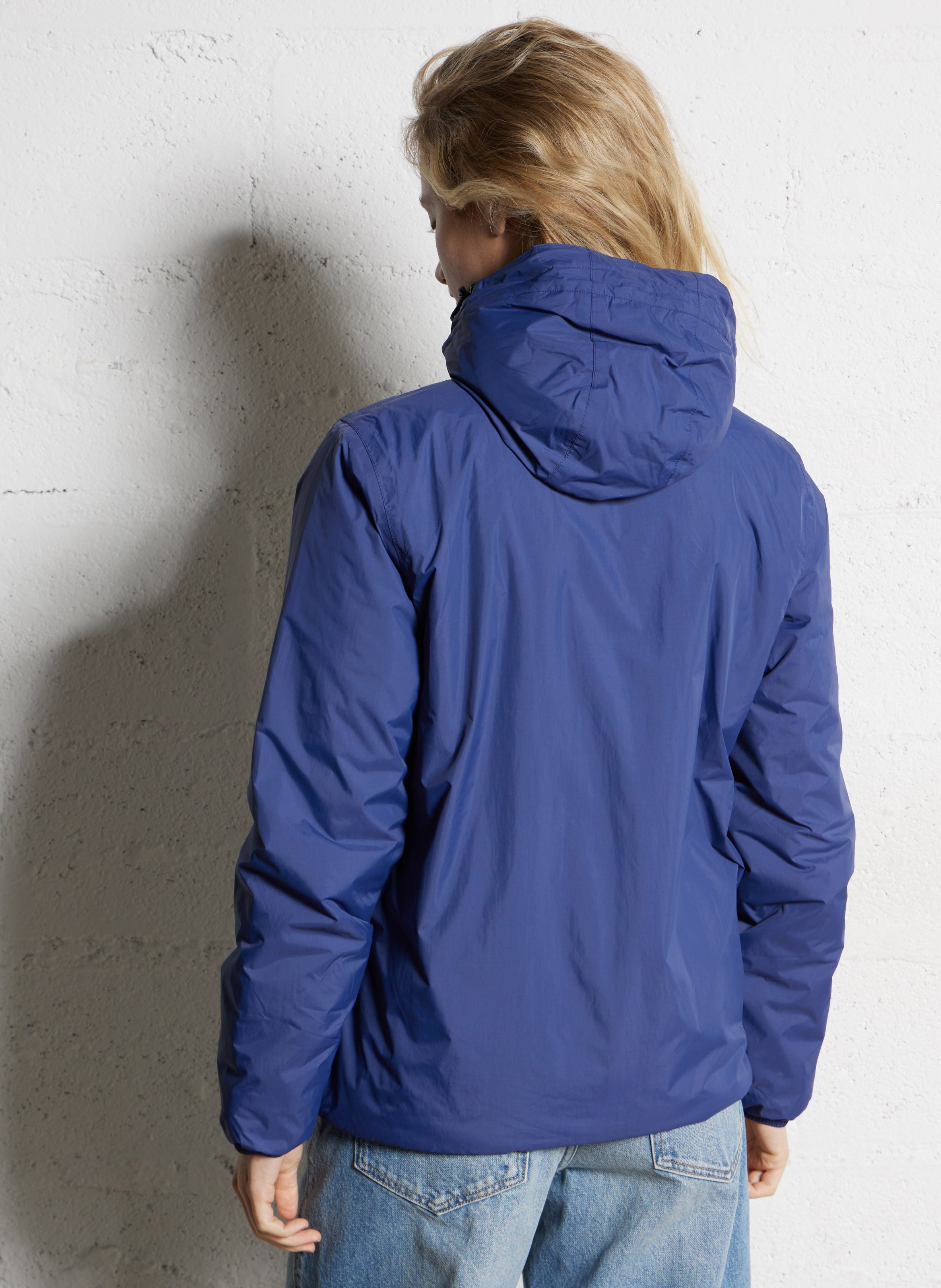 High-neck windbreaker K-WAY Blue