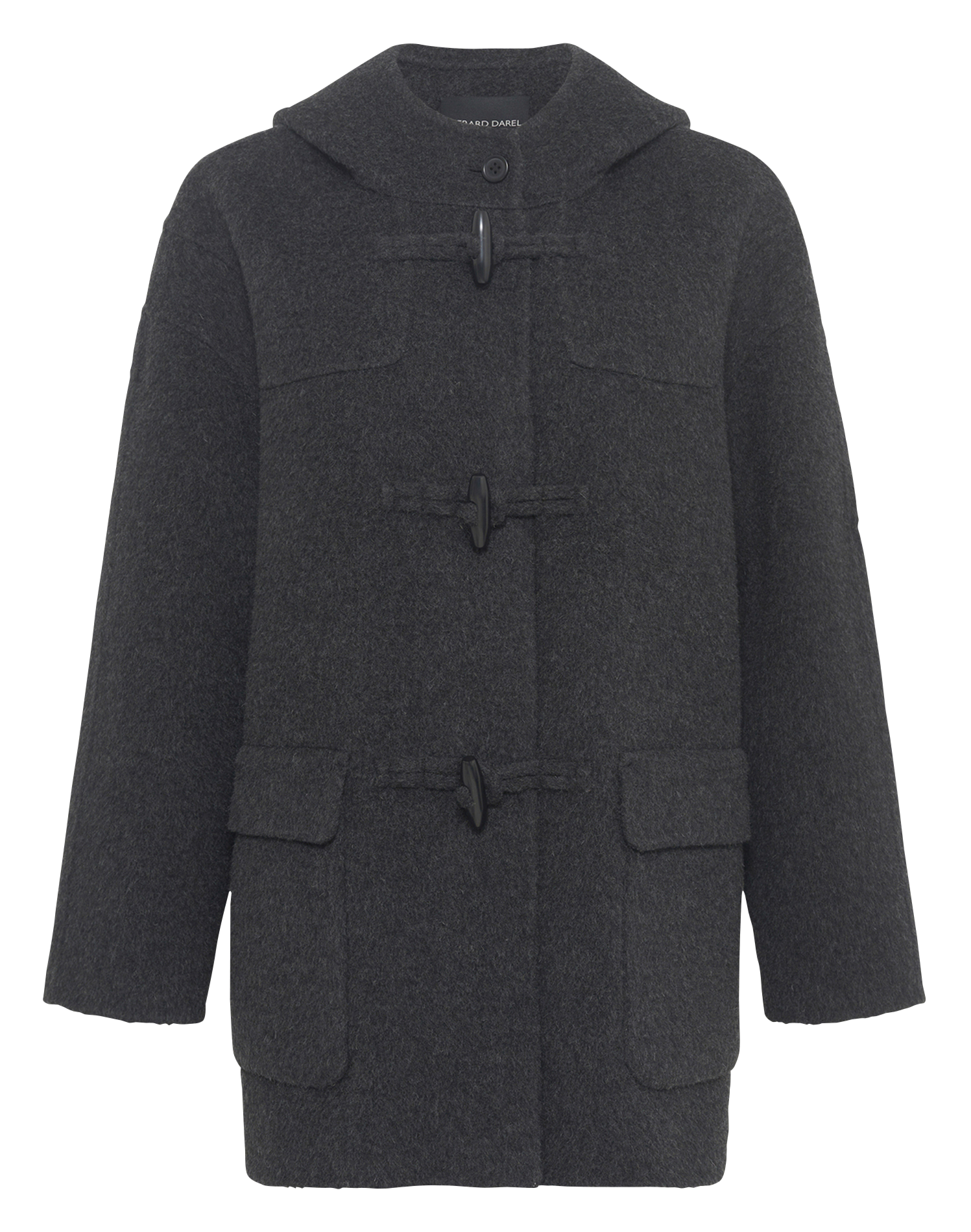Manteau col montant en laine GERARD DAREL Gris