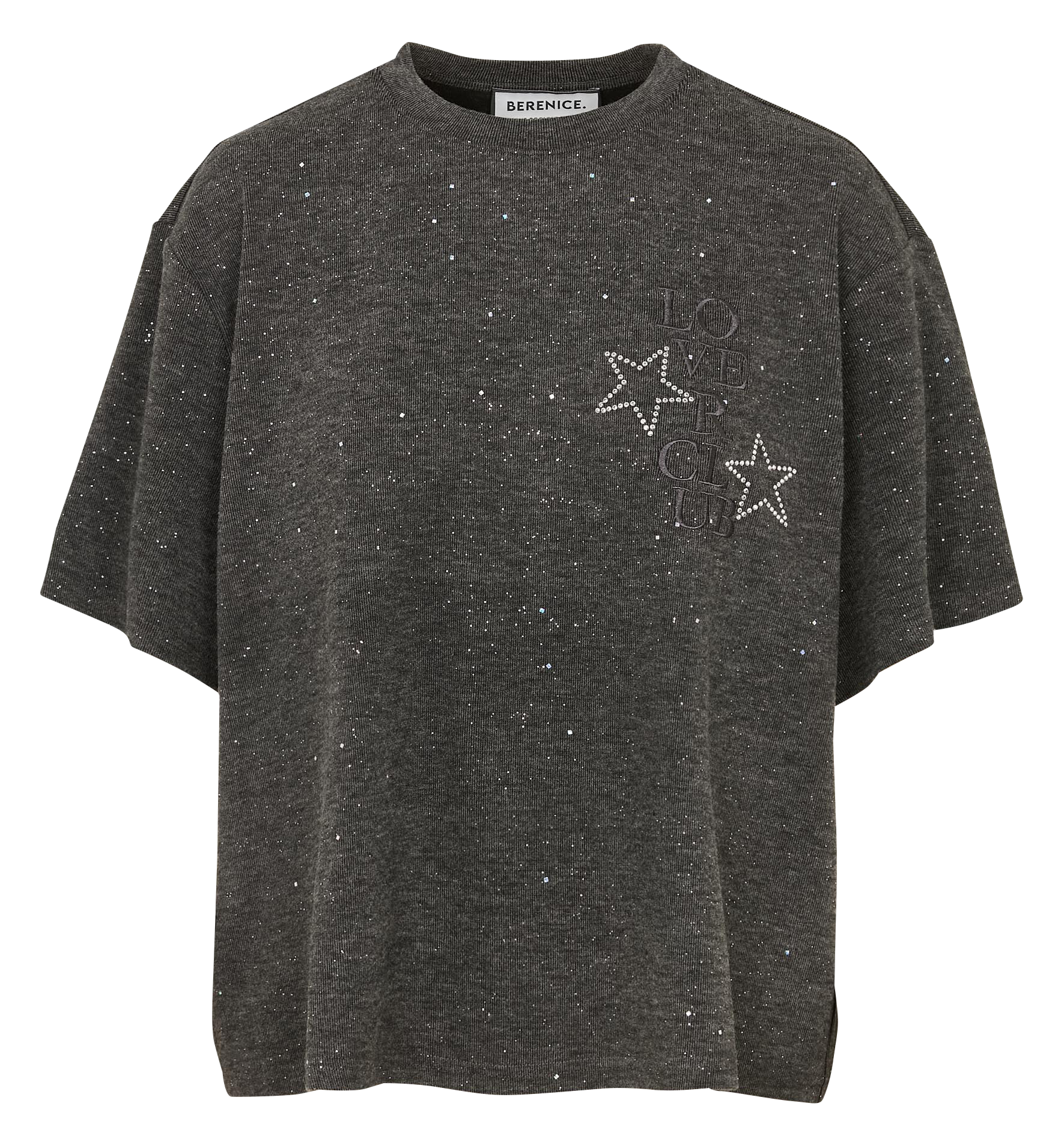 Camiliday round-neck sleeveless cotton top BERENICE Grey