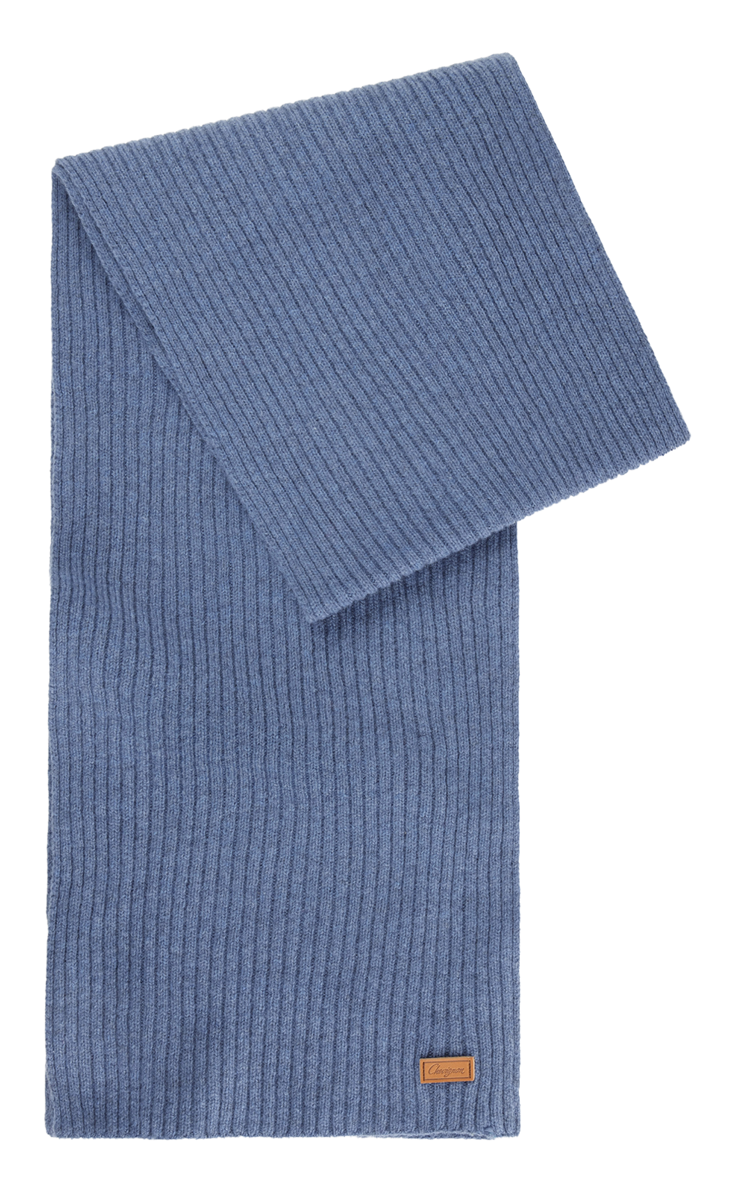 Echarpe unie en laine mélangée CHEVIGNON Bleu