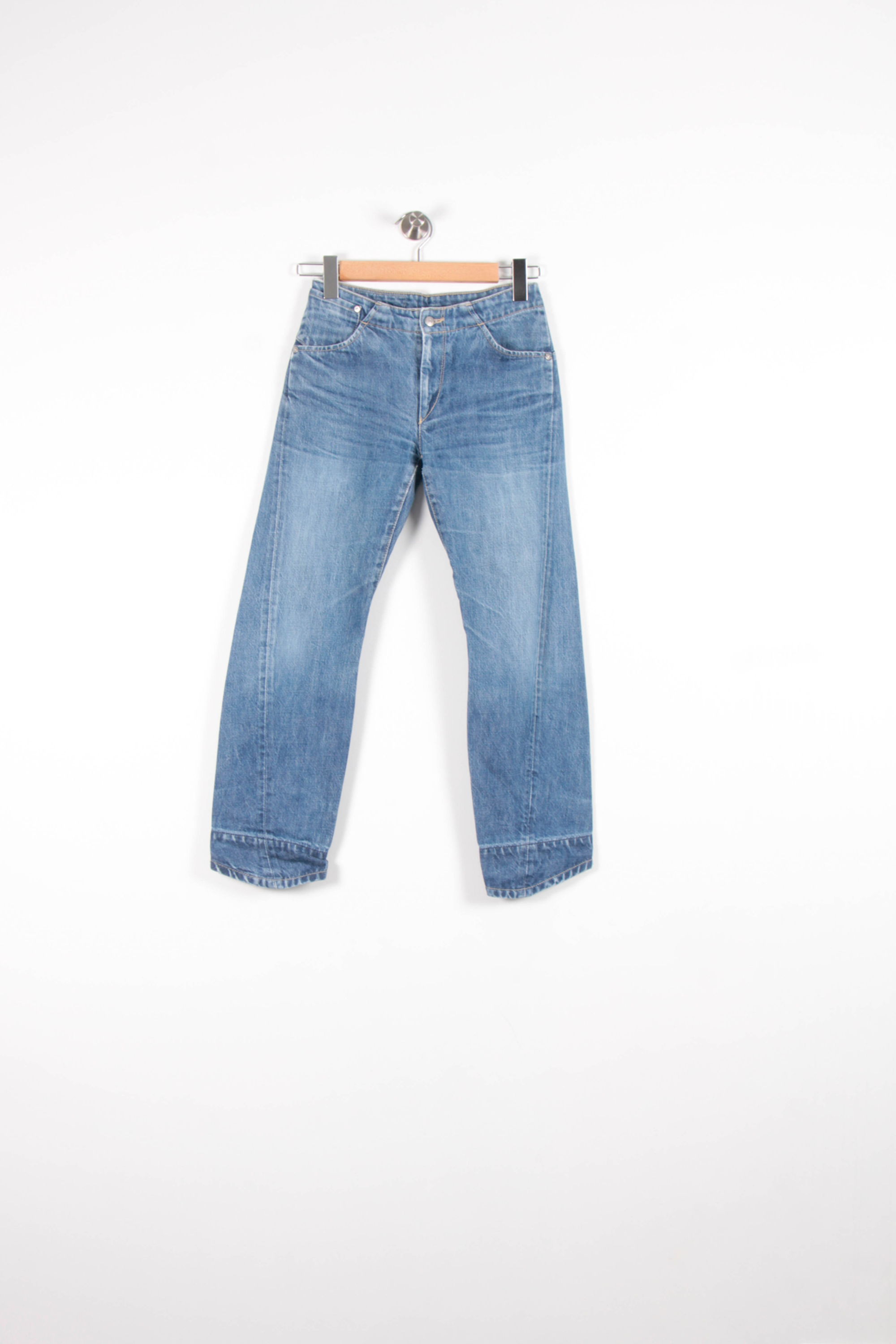 Cropped slim jeans with studs LEVI'S - Seconde main Blue